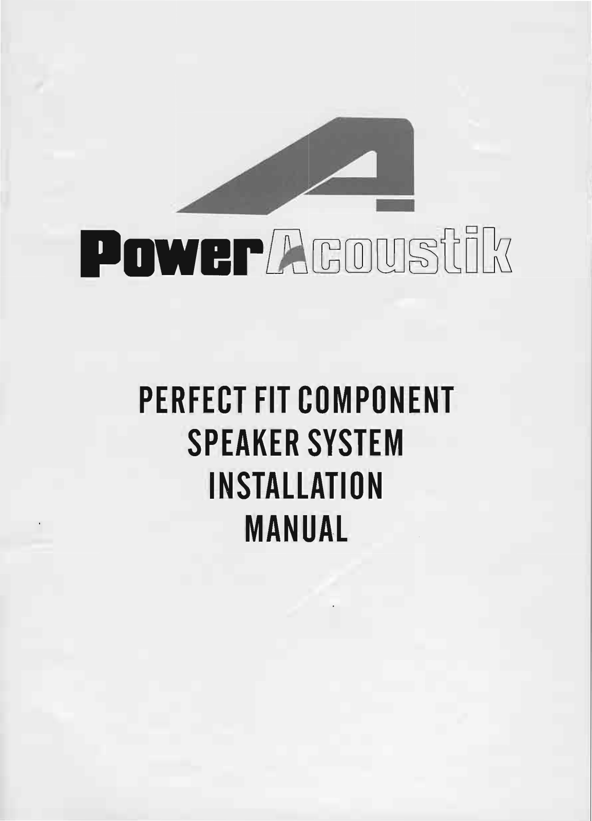 Power Acoustik XP2K-60C Owners Manual