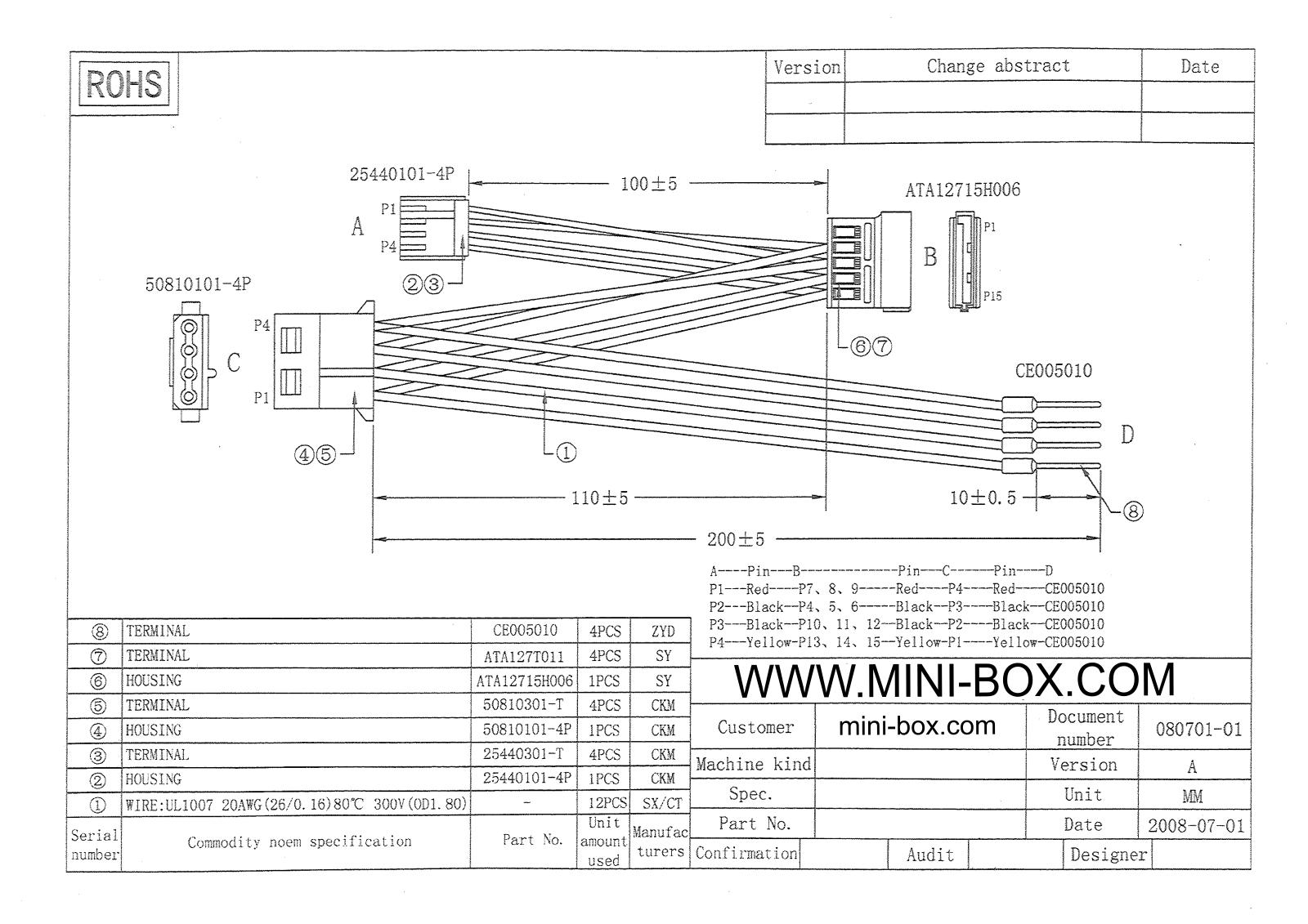 Mini-Box PSU-120-WI-25 Schematic