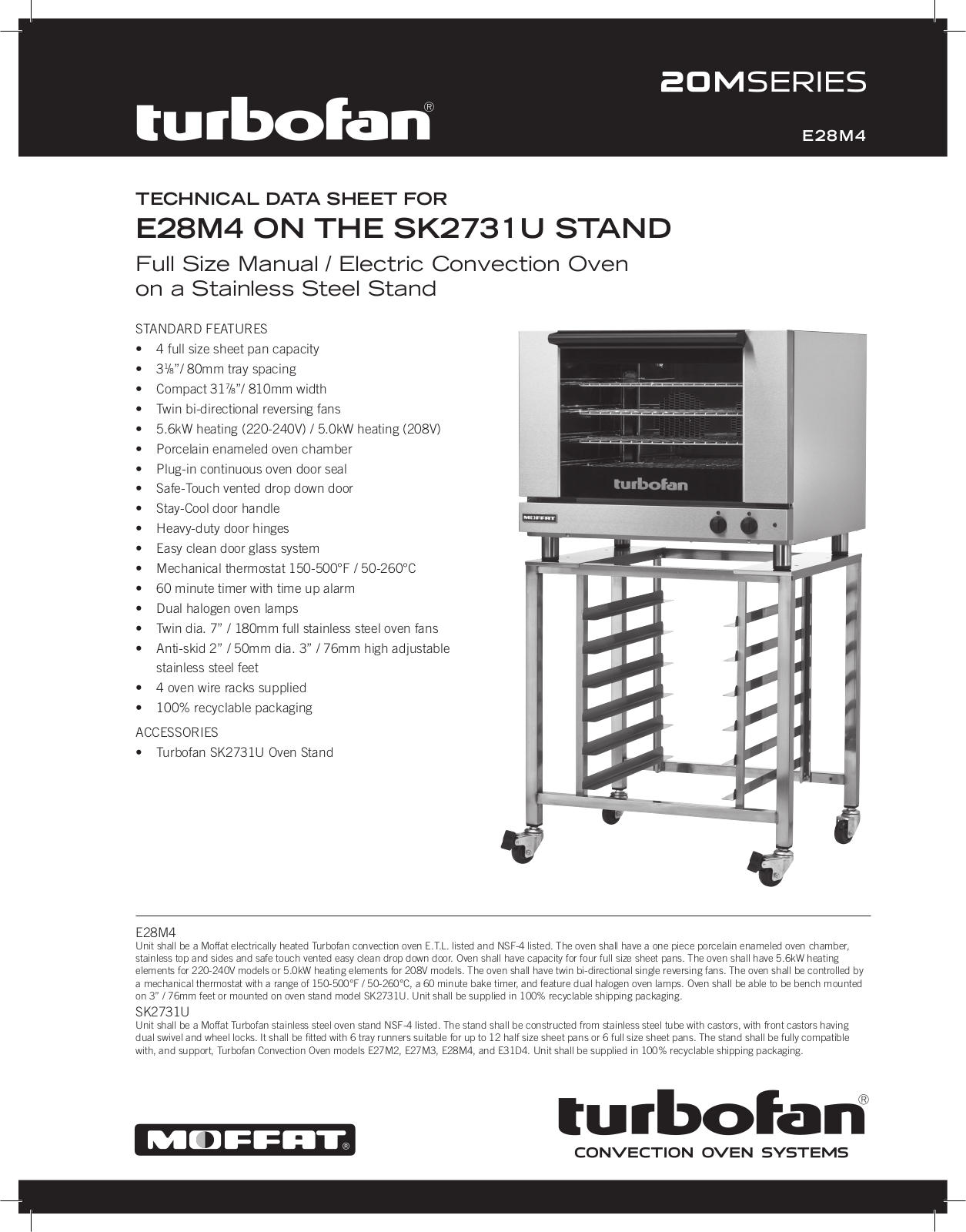 Moffat E28M4 User Manual