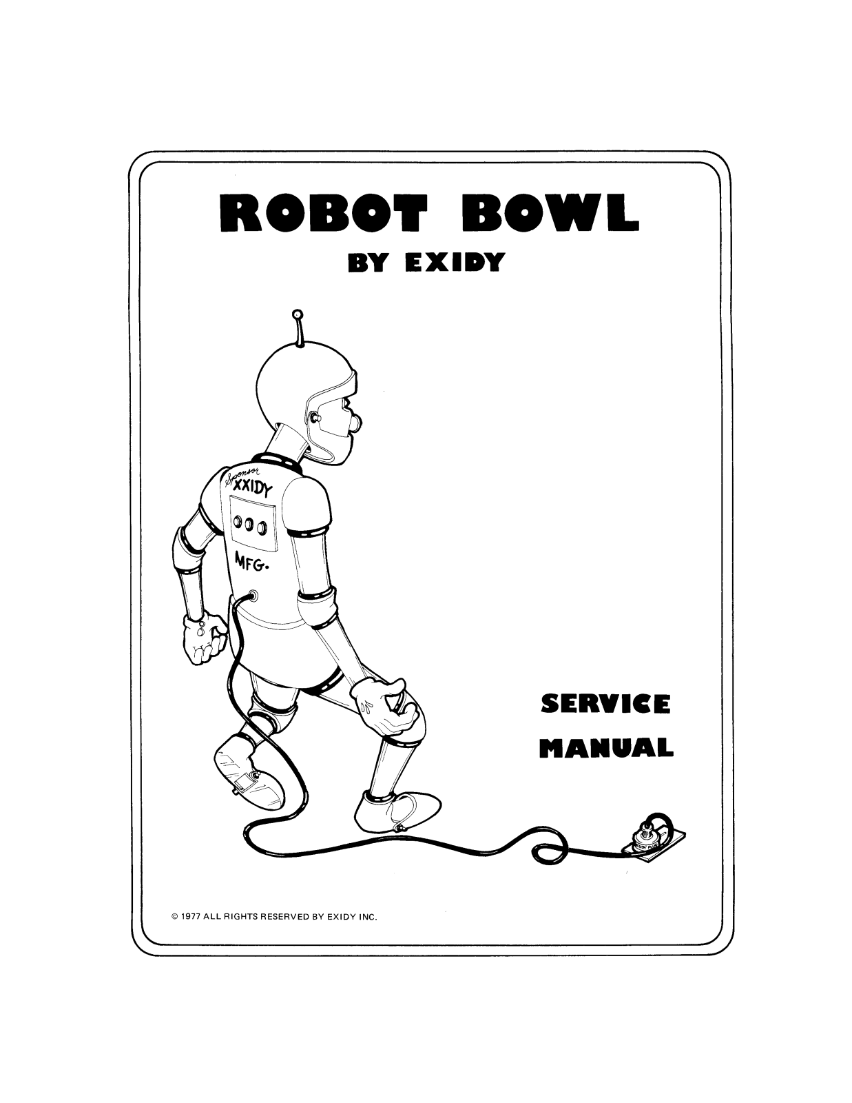 Exidy Robot Bowl User Guide