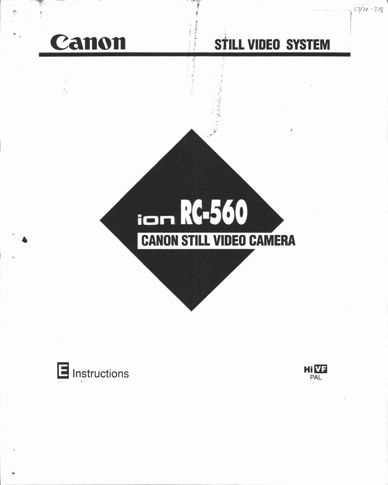 Canon RC 560 User Manual