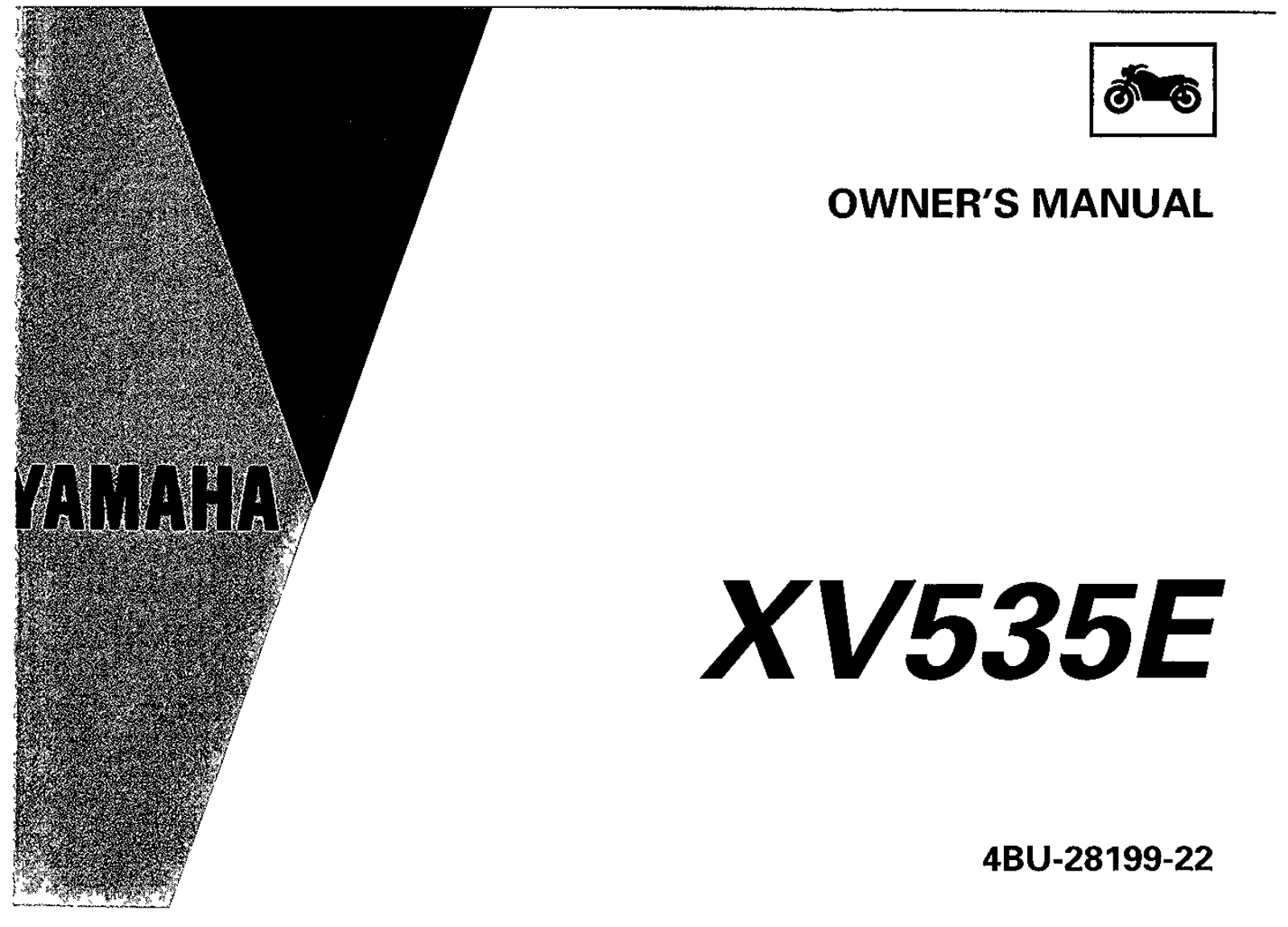 Yamaha XV535 E 1993 Owner's manual