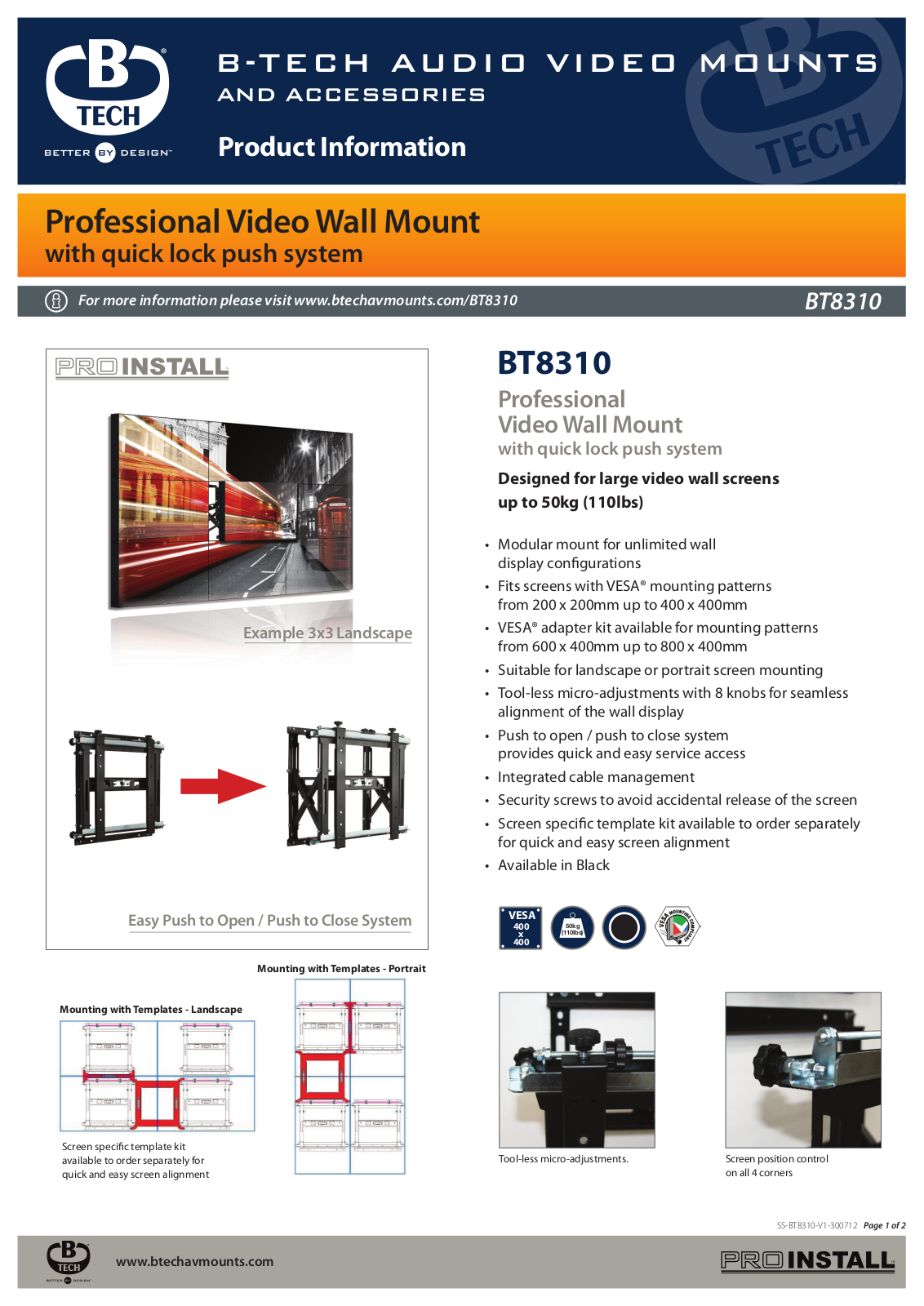 B-TECH BT8310/B Datasheet