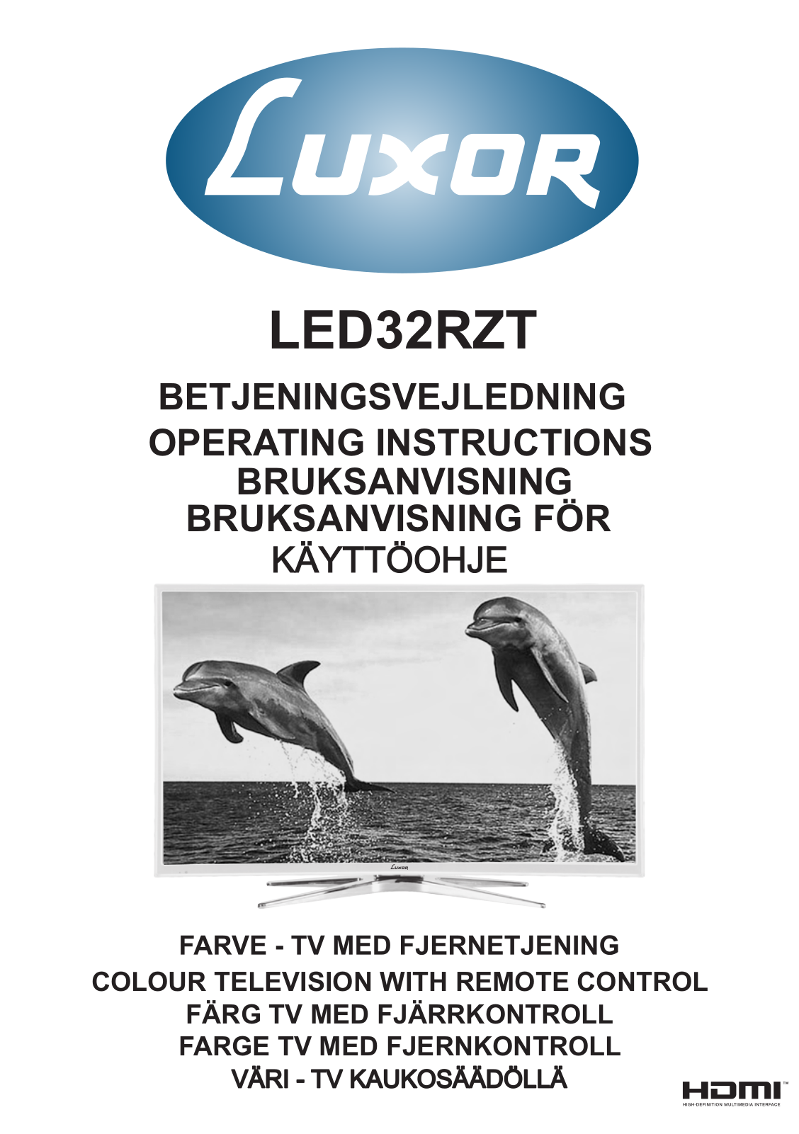 Luxor LED32RZT User Manual