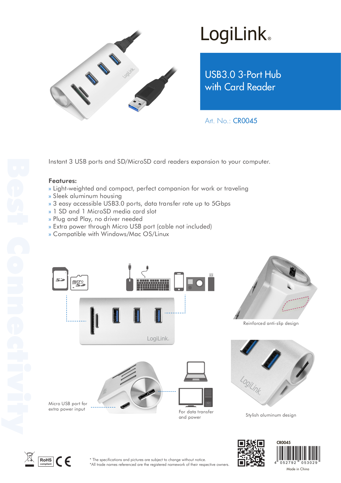 Logilink IUSB-CARD-343 Datasheet - ManualMachine.com