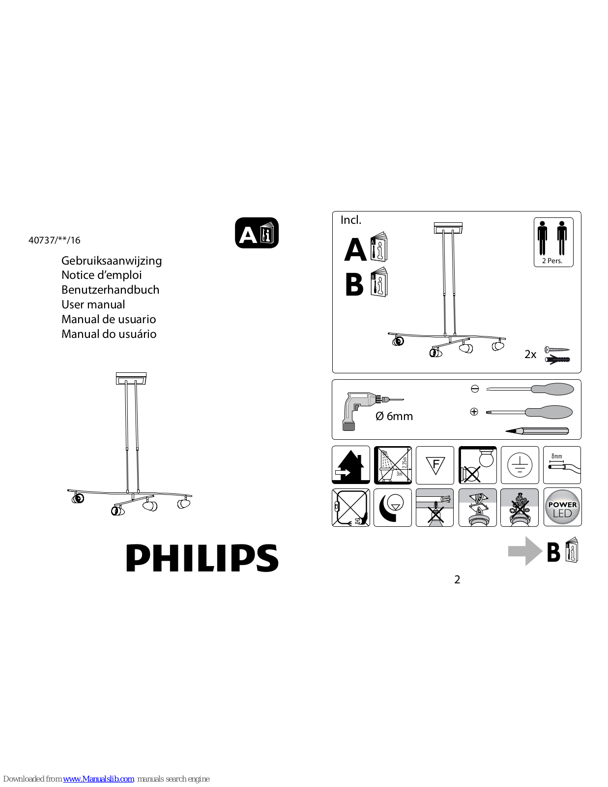 Philips 40737-06-16, 40737-17-16, 40737/**/16 User Manual