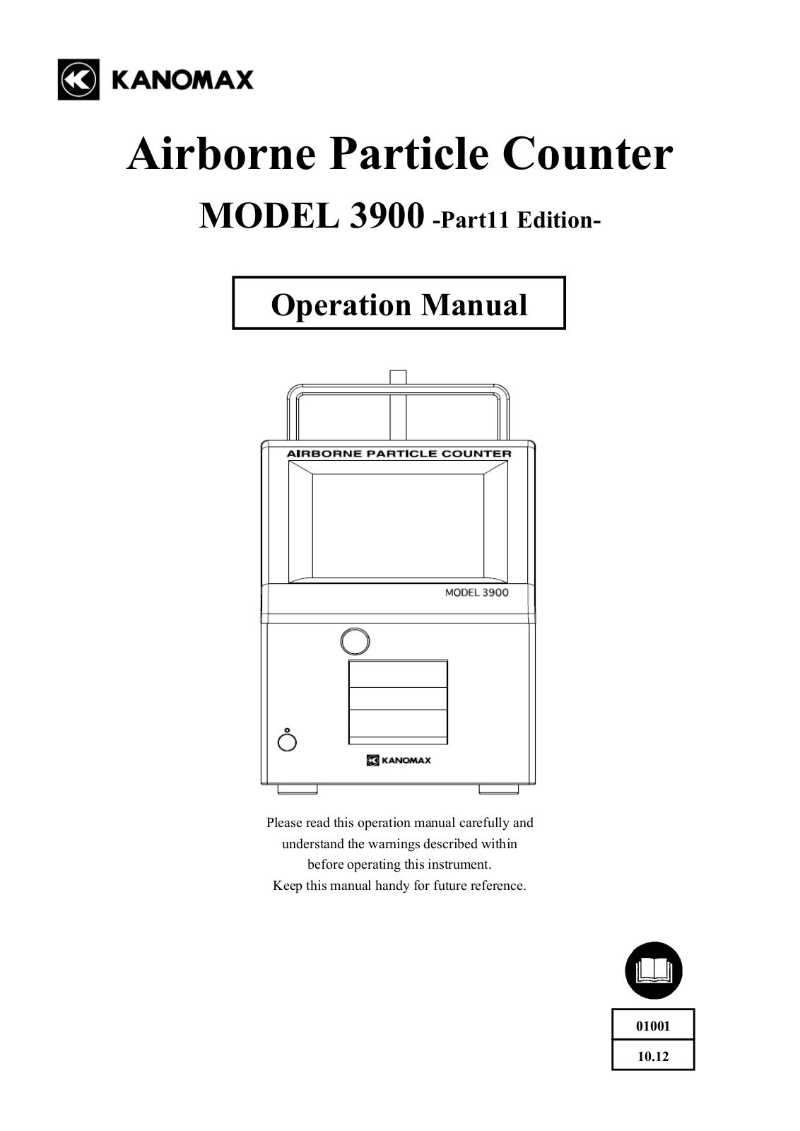 KANOMAX 3900 User Manual