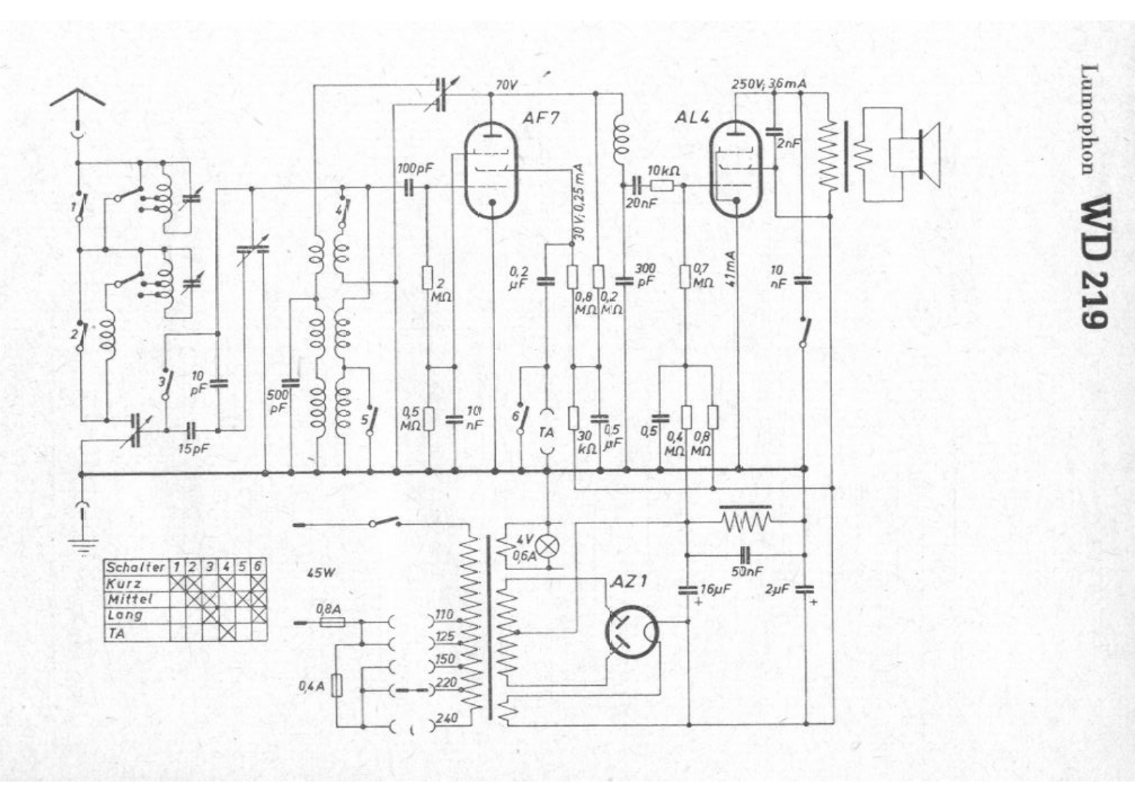 Lumophon wd219 schematic - ManualMachine.com