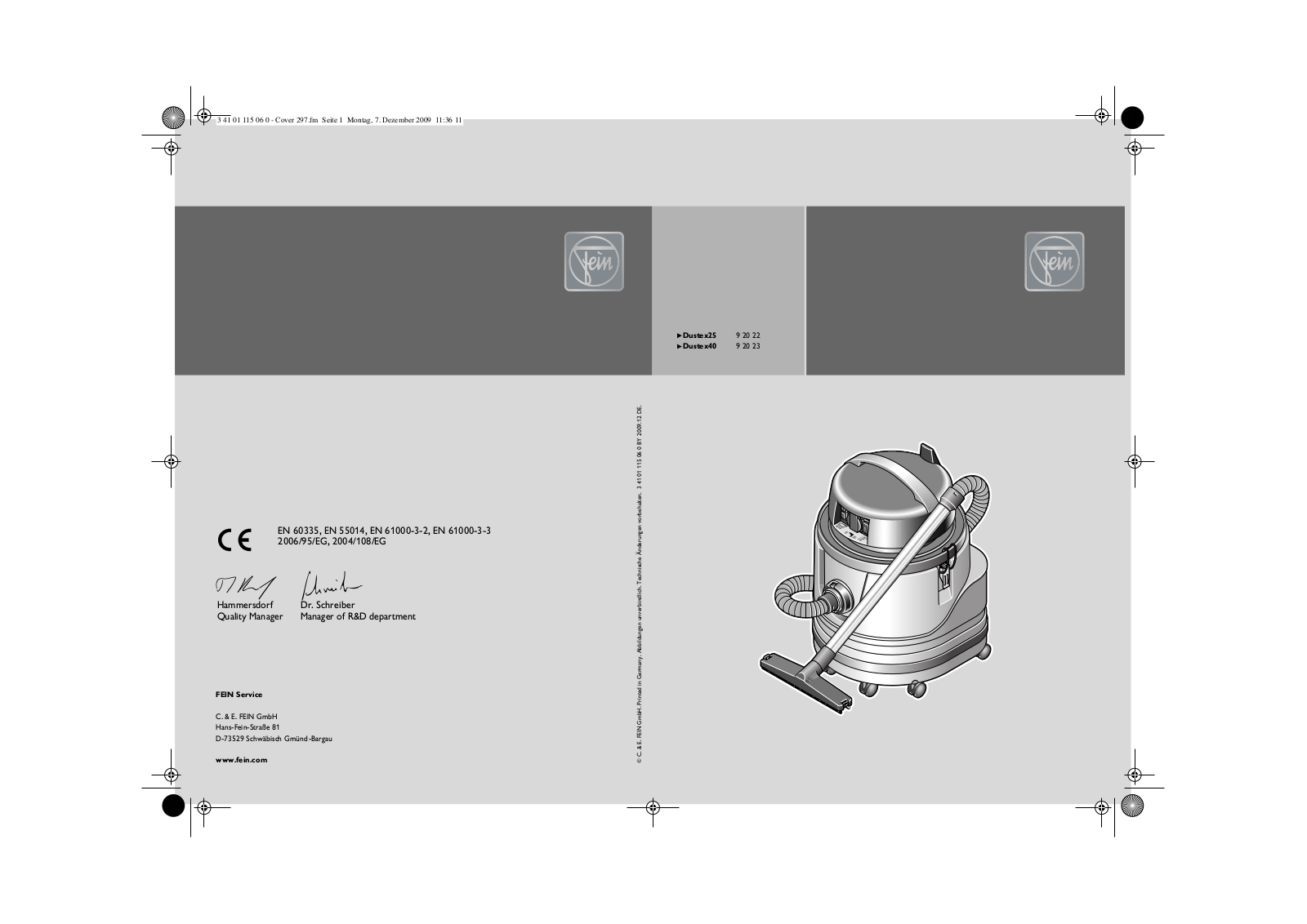 Fein Dustex-40 User Manual