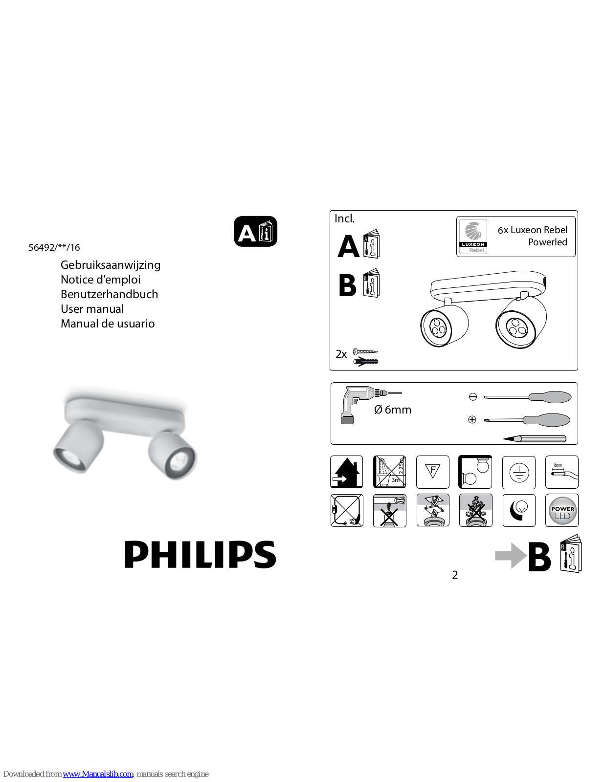 Philips 56492-31-16, 56492-48-16, 56492/**/16 User Manual