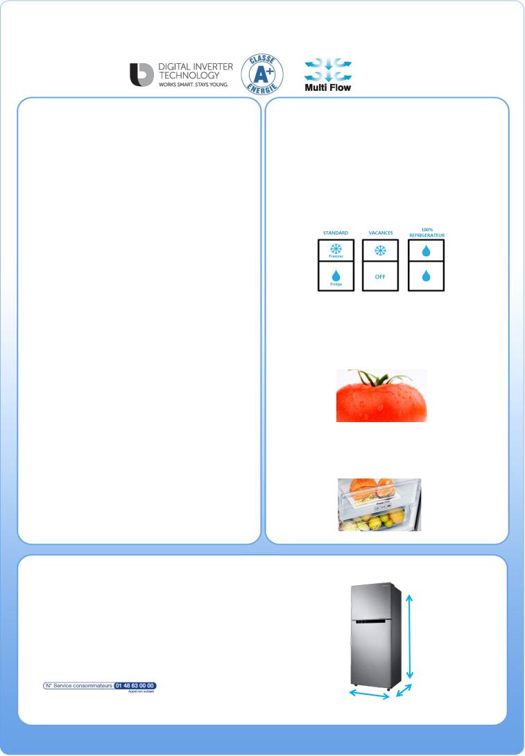 Samsung RT29K5030S9 Product sheet