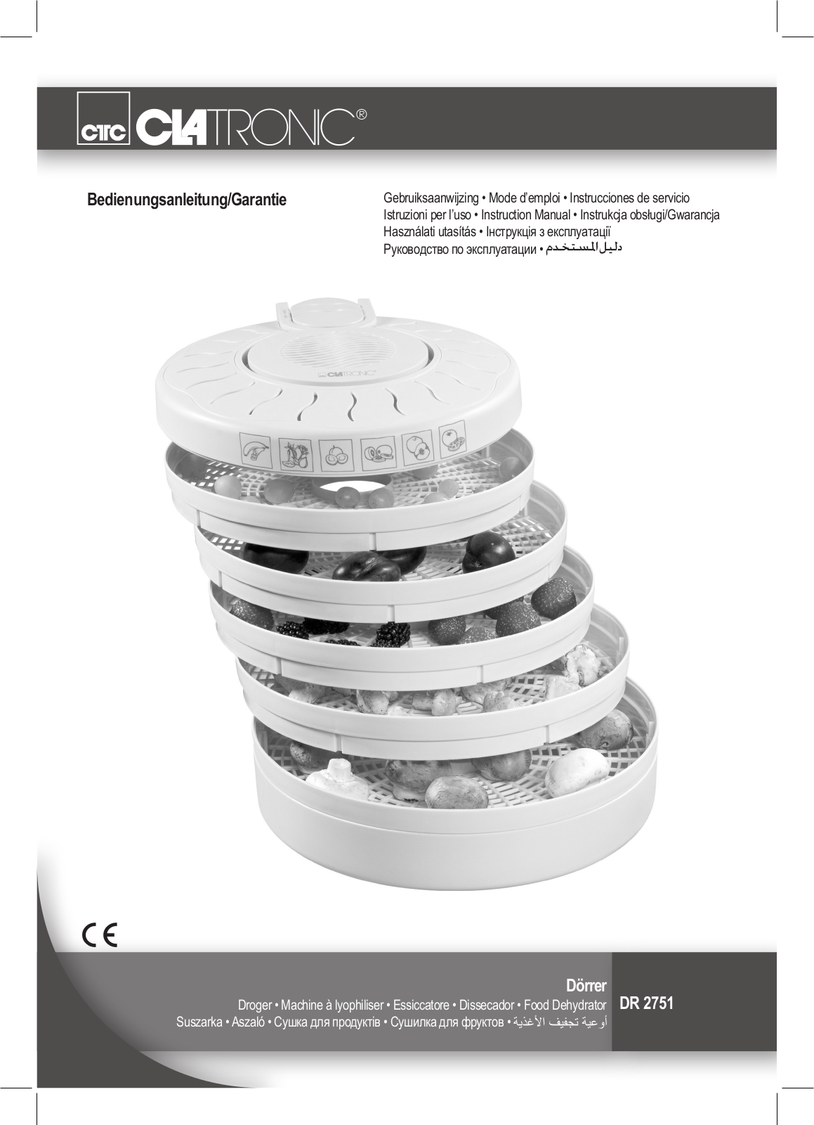 CLATRONIC DR 2751 operation manual