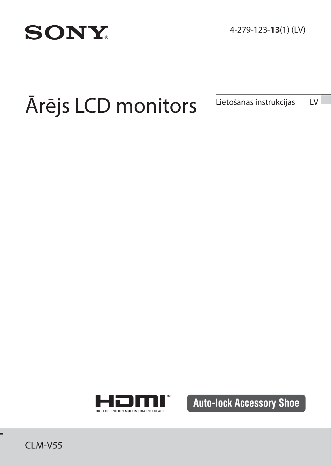 Sony CLM-V55 User Manual