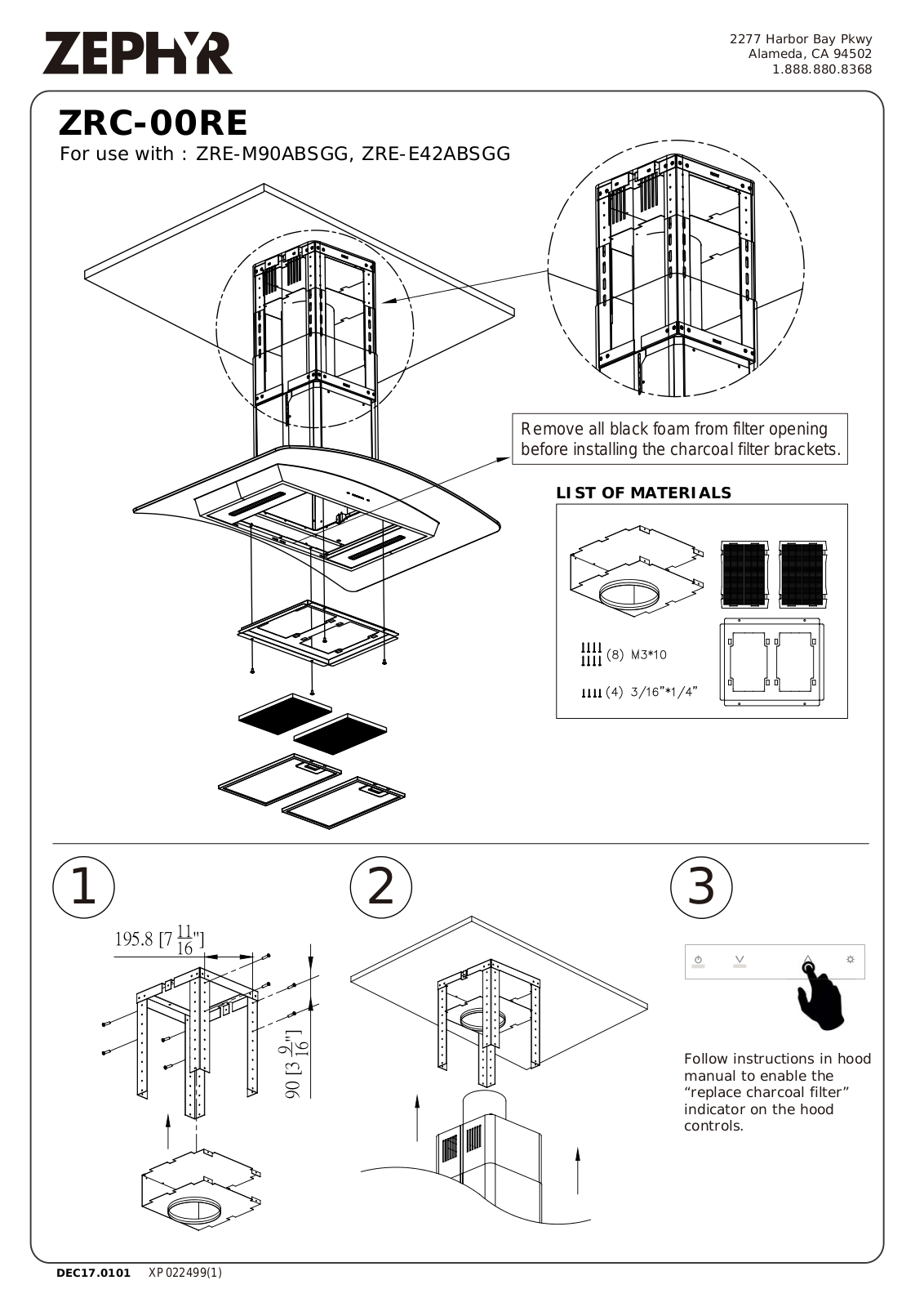 Zephyr ZREE42ABSGG User Manual