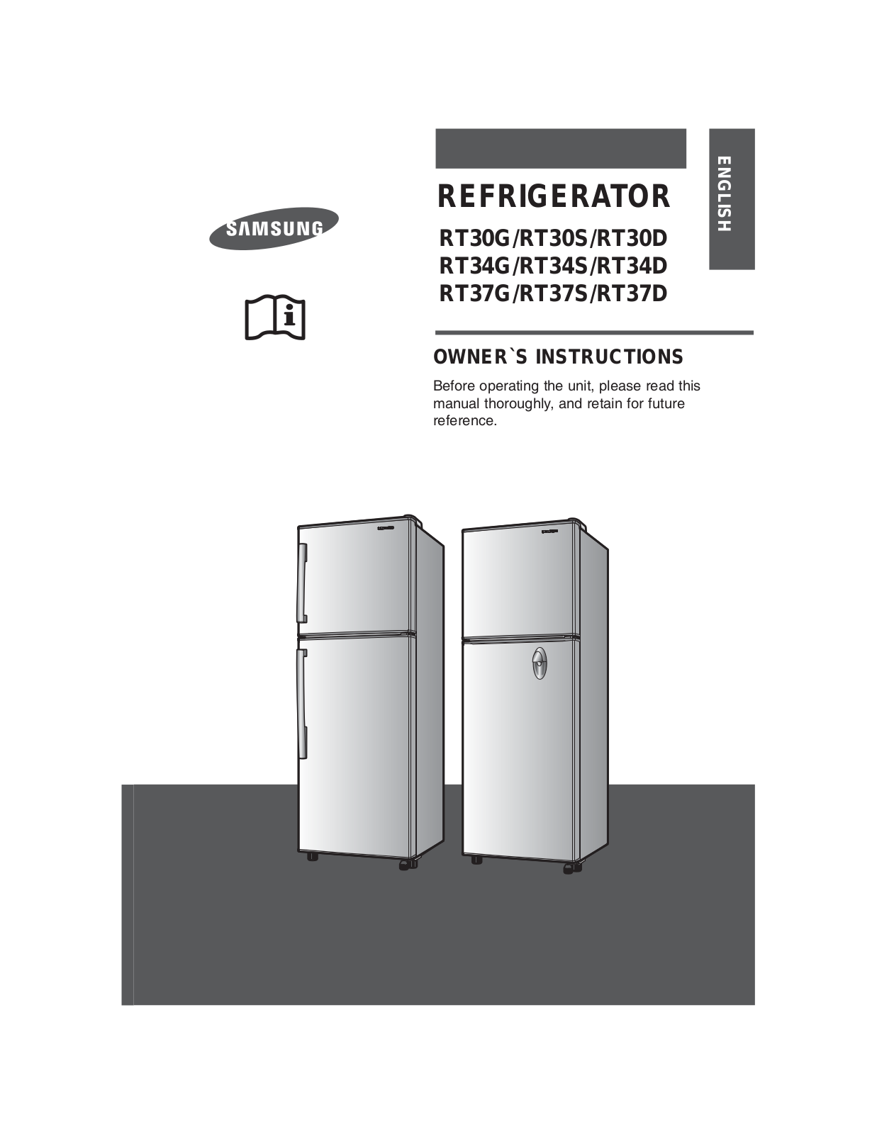 Samsung RT37GBSW User Manual