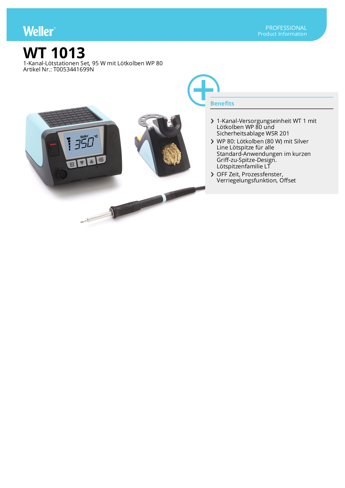 WELLER WT1013 Datasheet - ManualMachine.com