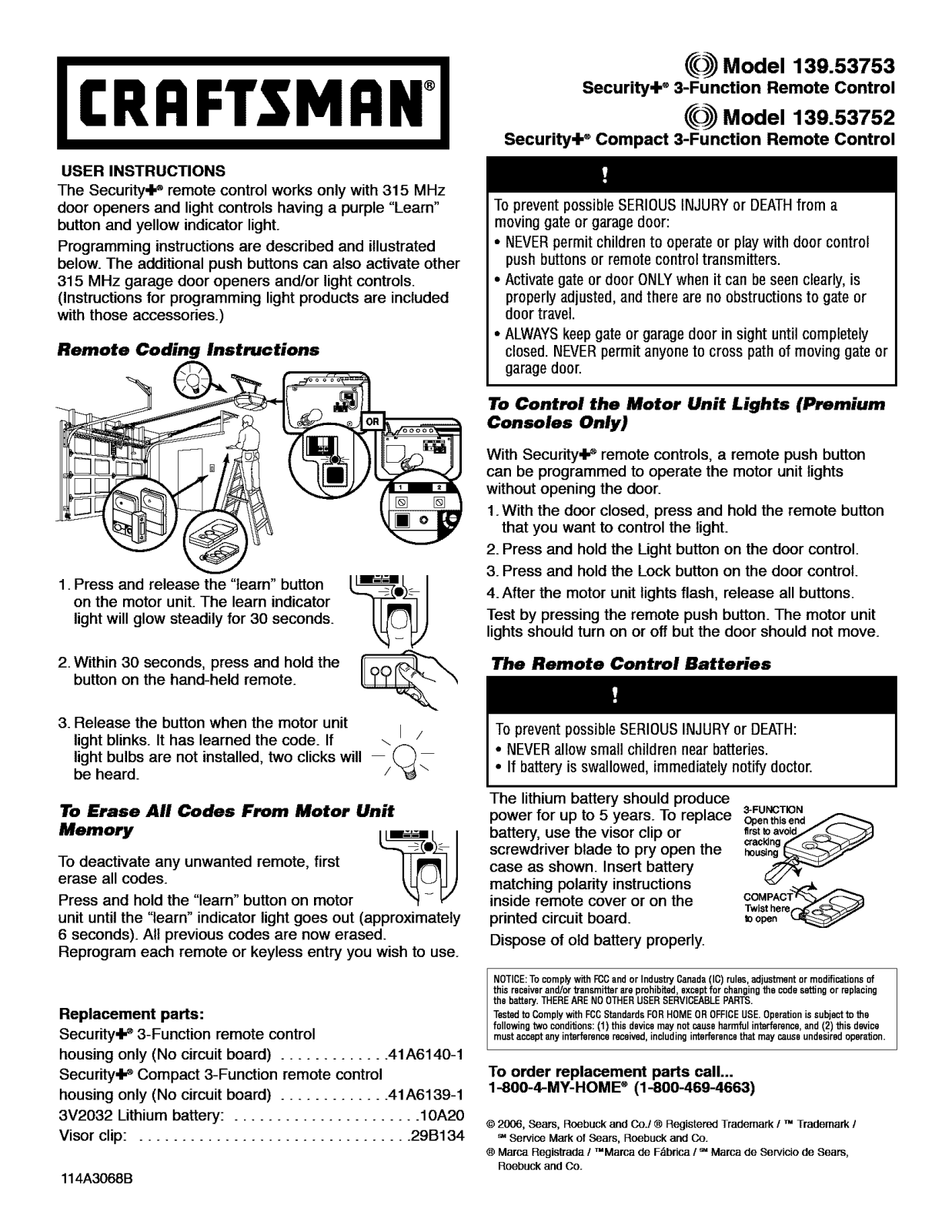 Craftsman 139.53752 User Manual