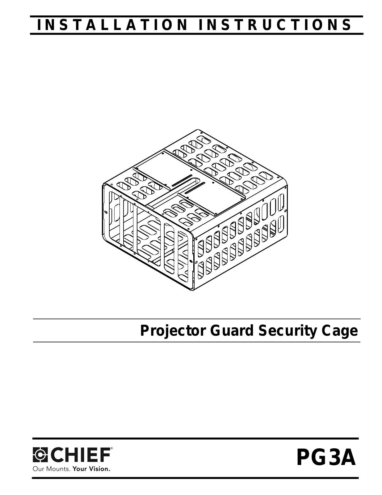 Chief PG3A Installation Guide