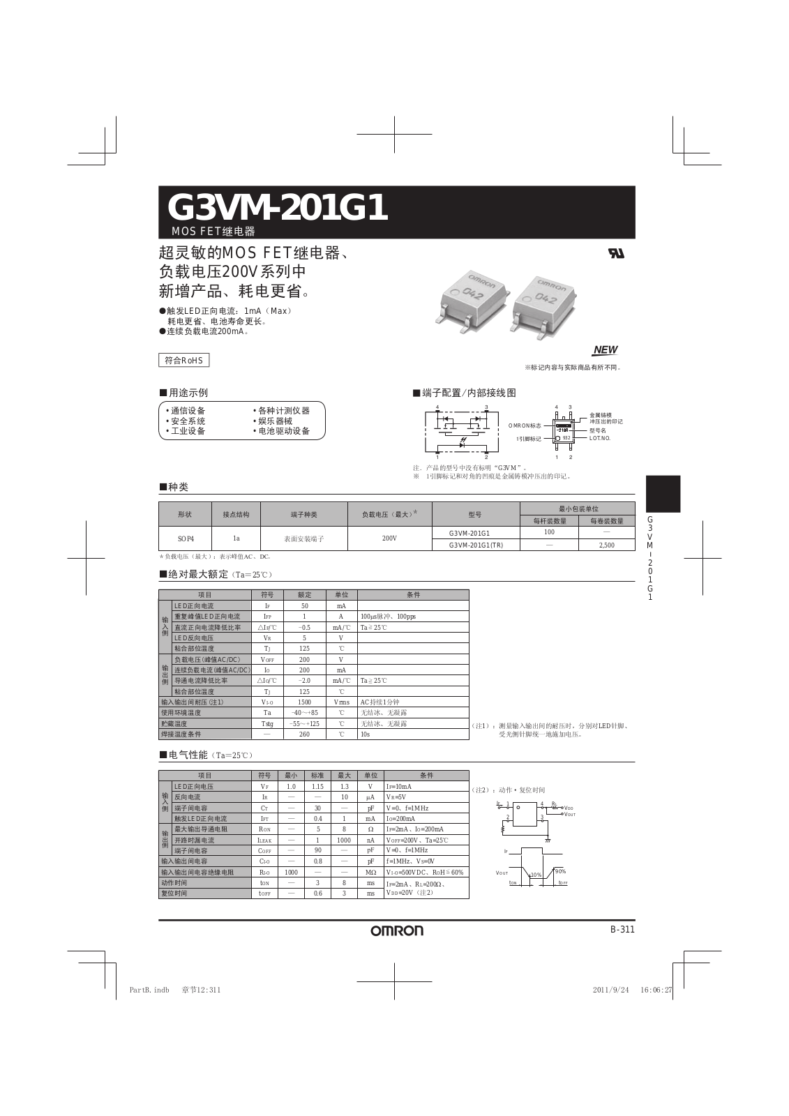 OMRON G3VM-201G1 User Manual