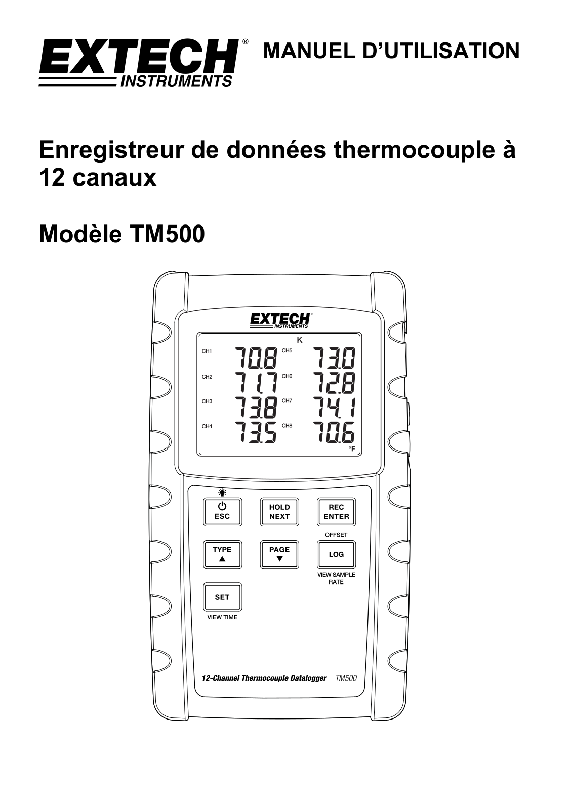 Extech TM500 User guide