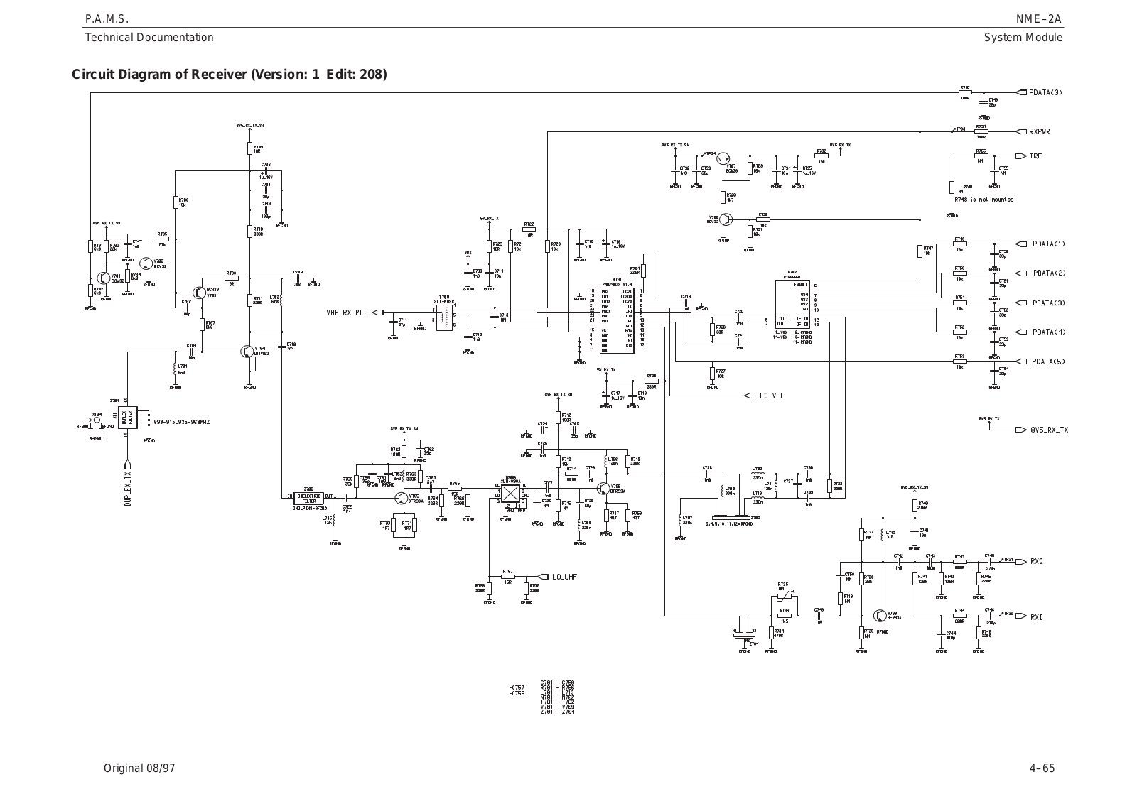 Nokia 6081 Circuit Diagram of Reciever