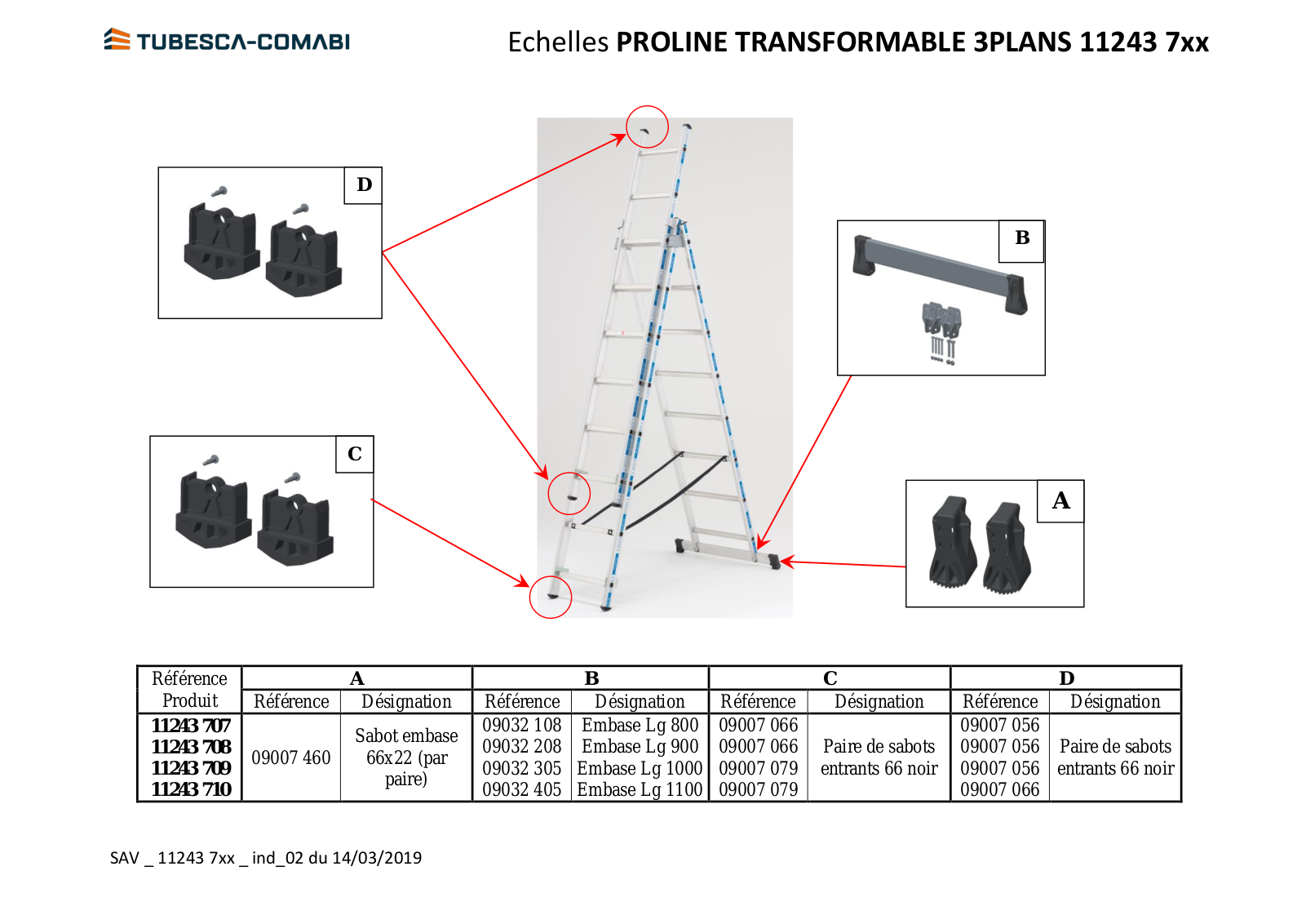 Tubesca 11243 707, 11243 708, 11243 709, 11243 710, PROLINE TRANSFORMABLE 3PLANS Specification - ManualMachine.com
