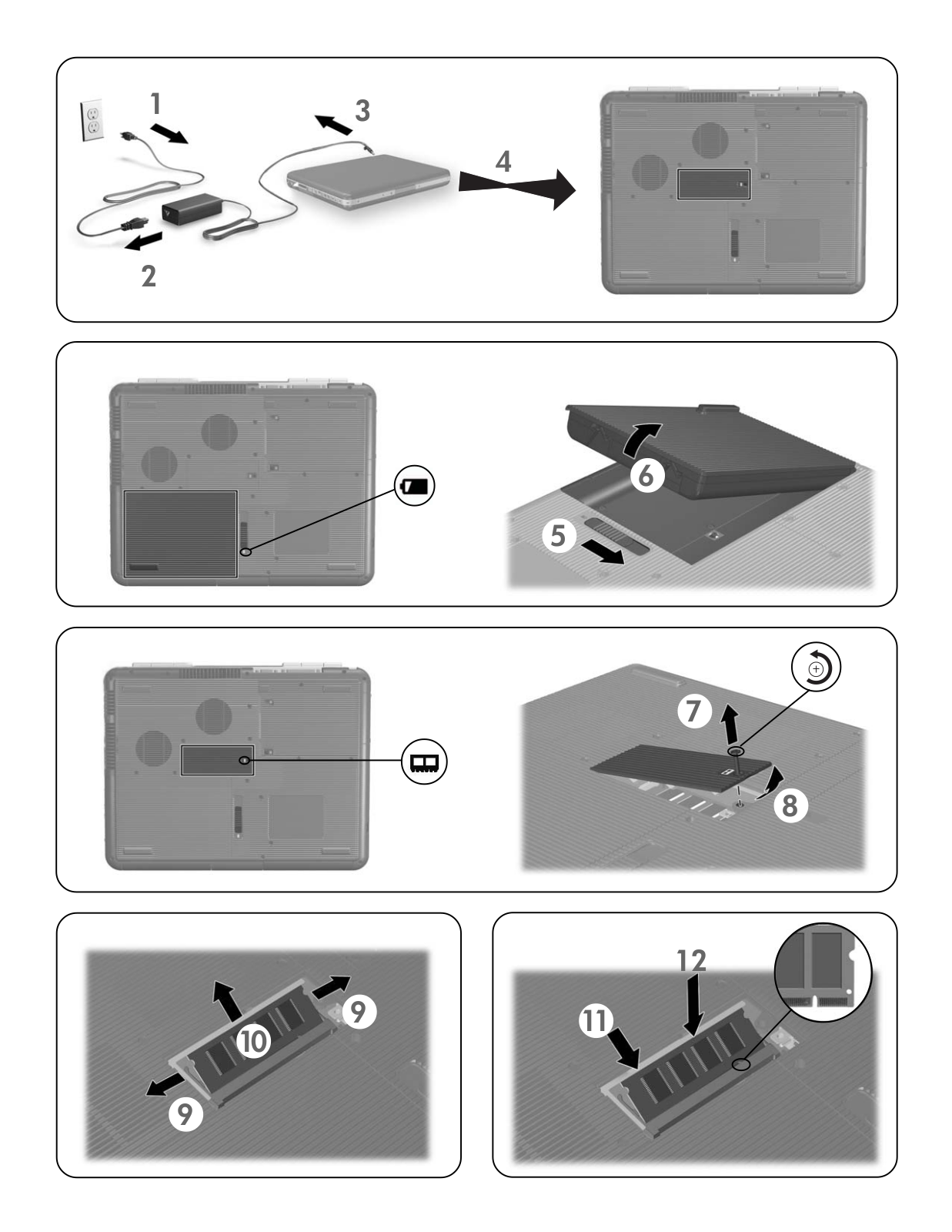 HP COMPAQ SERIES REPLACING LOWER