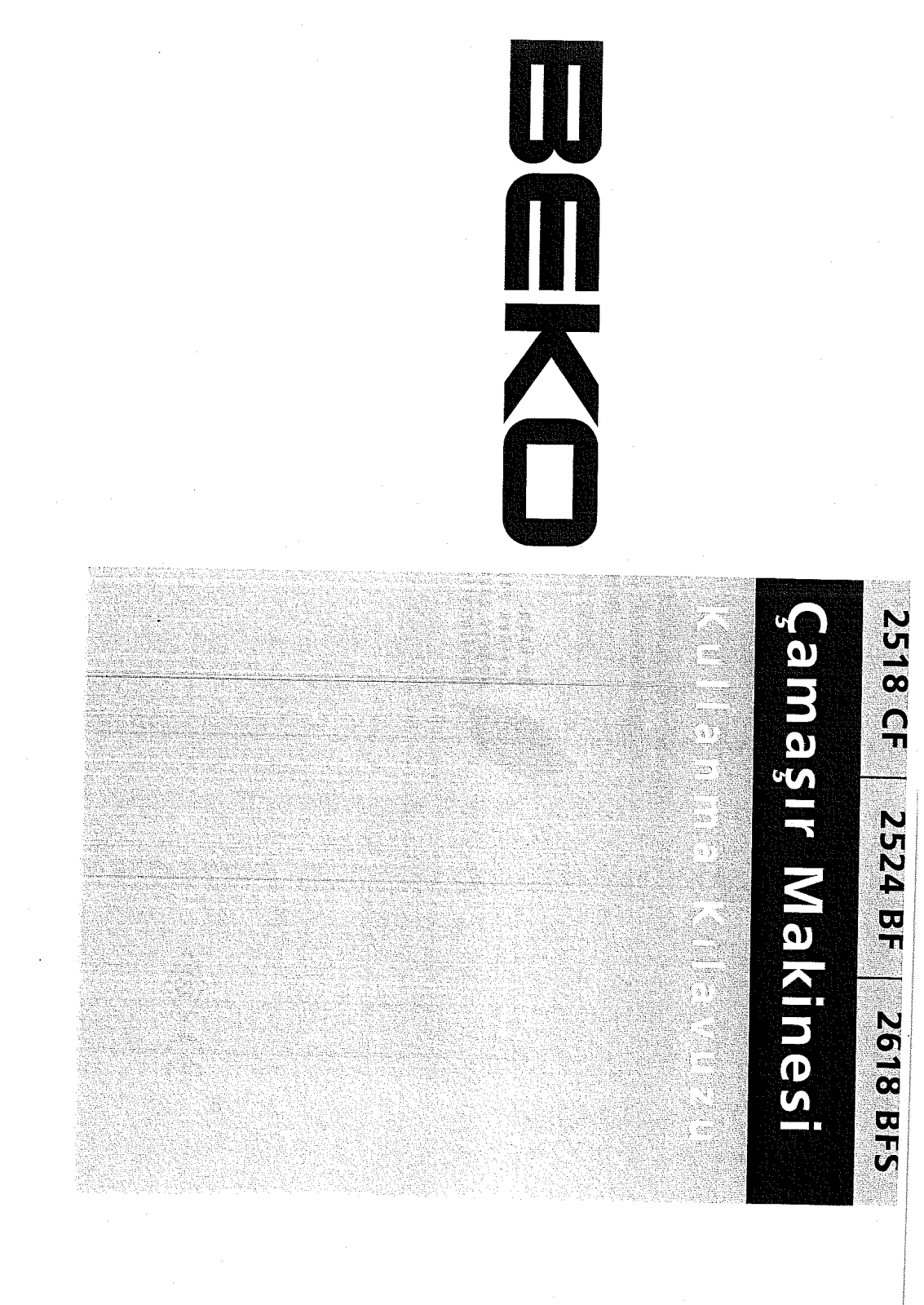 Beko 2518CF, 2524BF, 2618BFS User manual