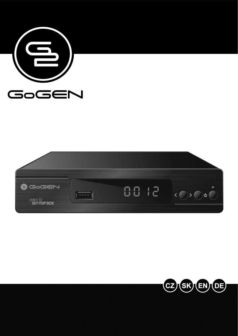 Gogen DVB168T2PVR Operating Instructions