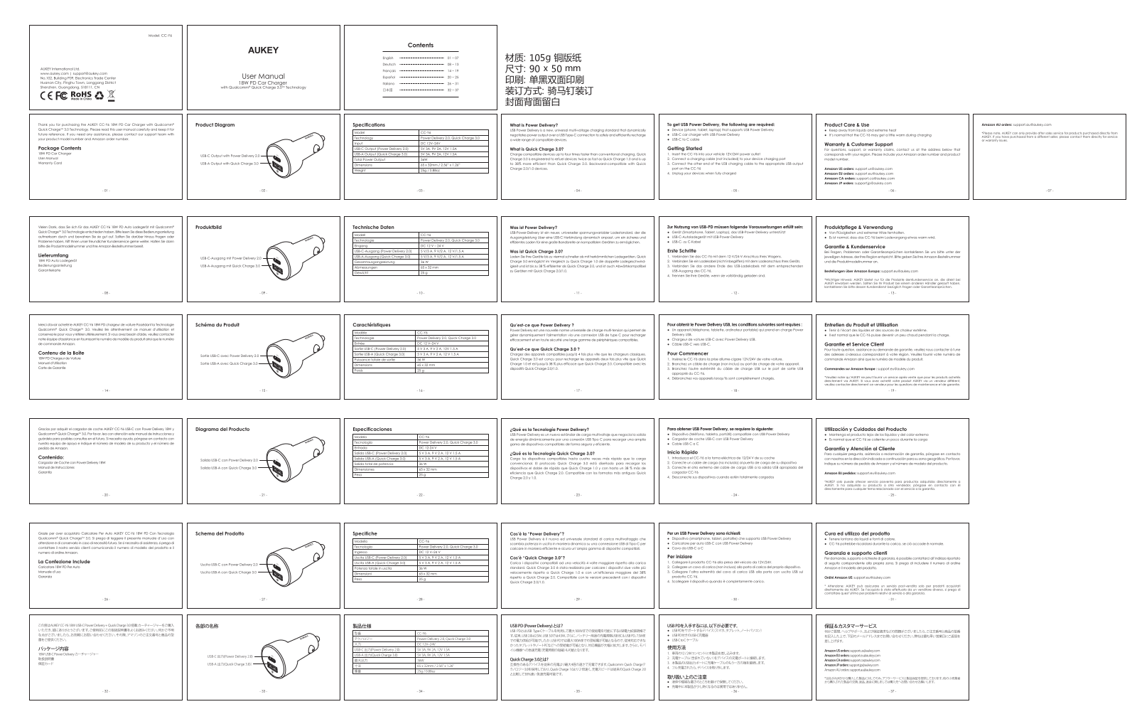 Aukey CC-Y6 User manual