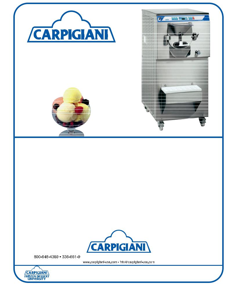 Carpigiani LB-1002 RTX, LB-1002 User Manual