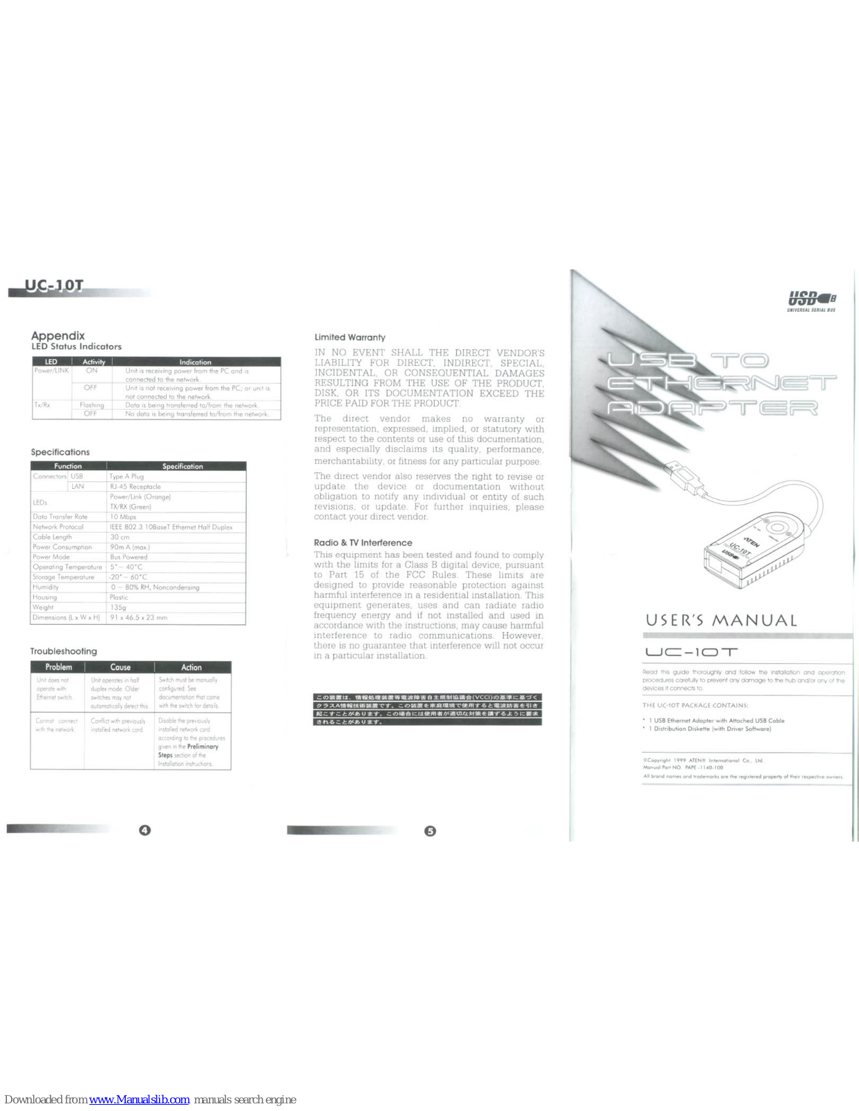 ATEN UC-10T User Manual