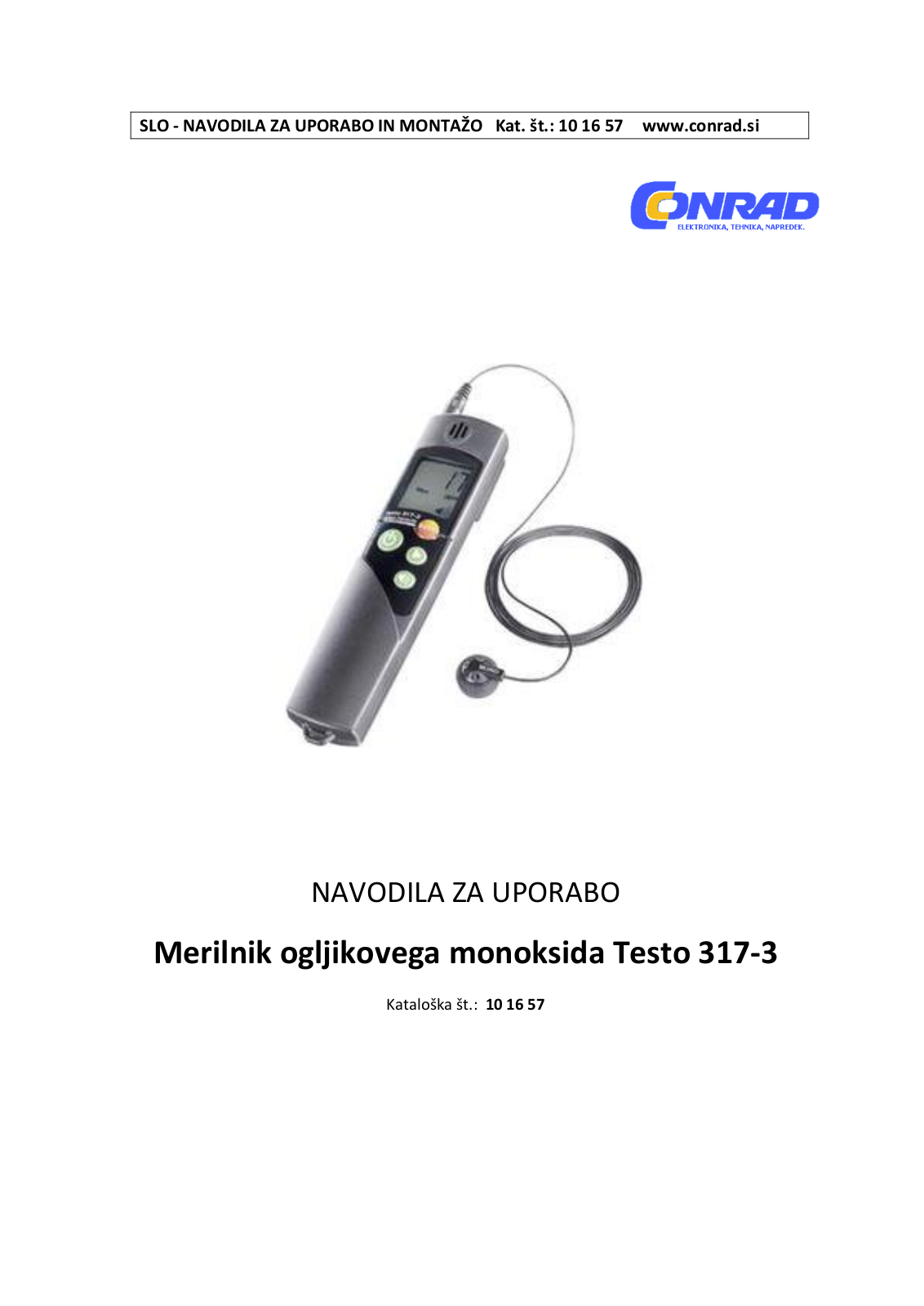 testo 317‐3 User guide