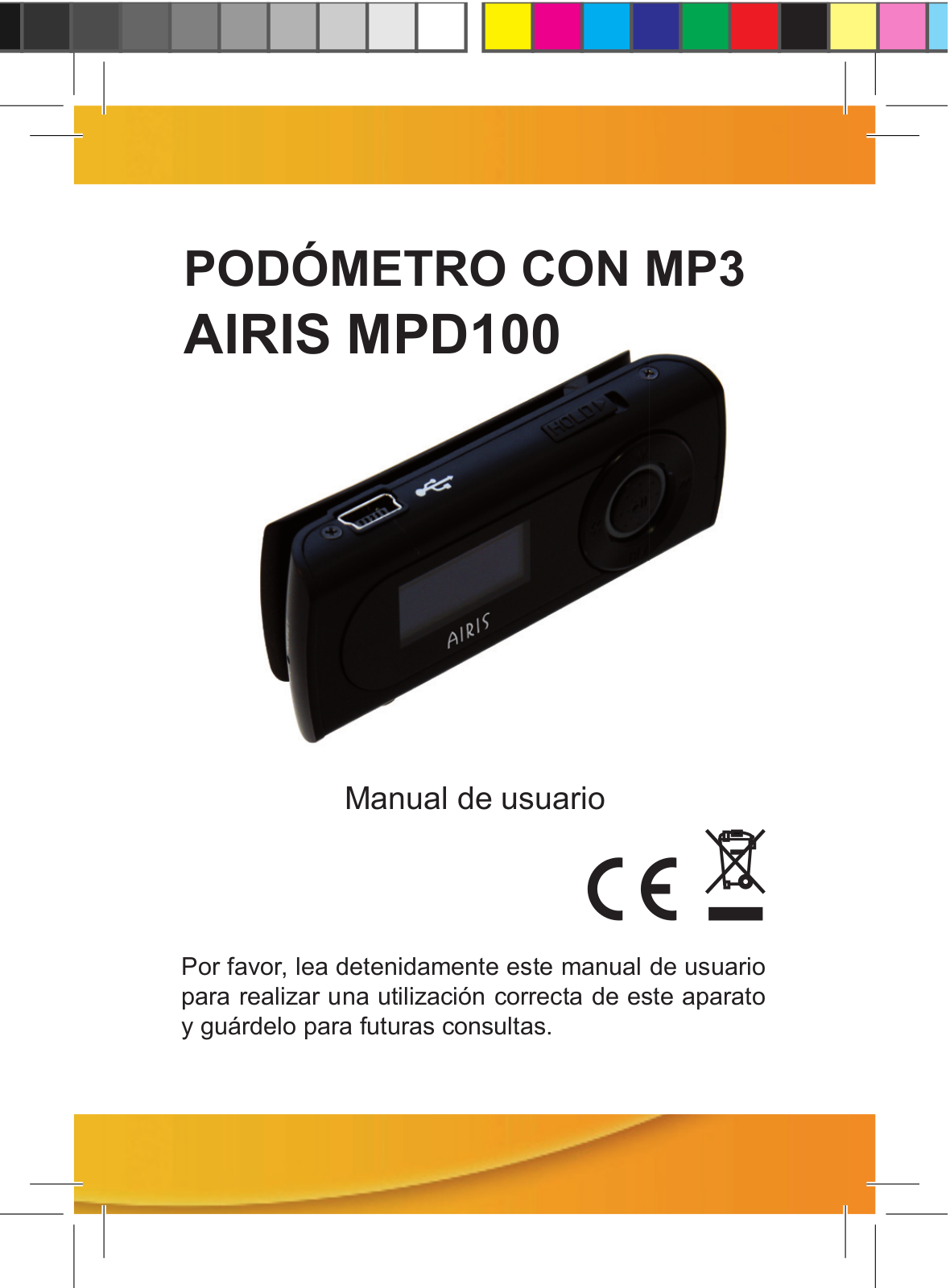 Airis MPD 100 Guía de Utilización