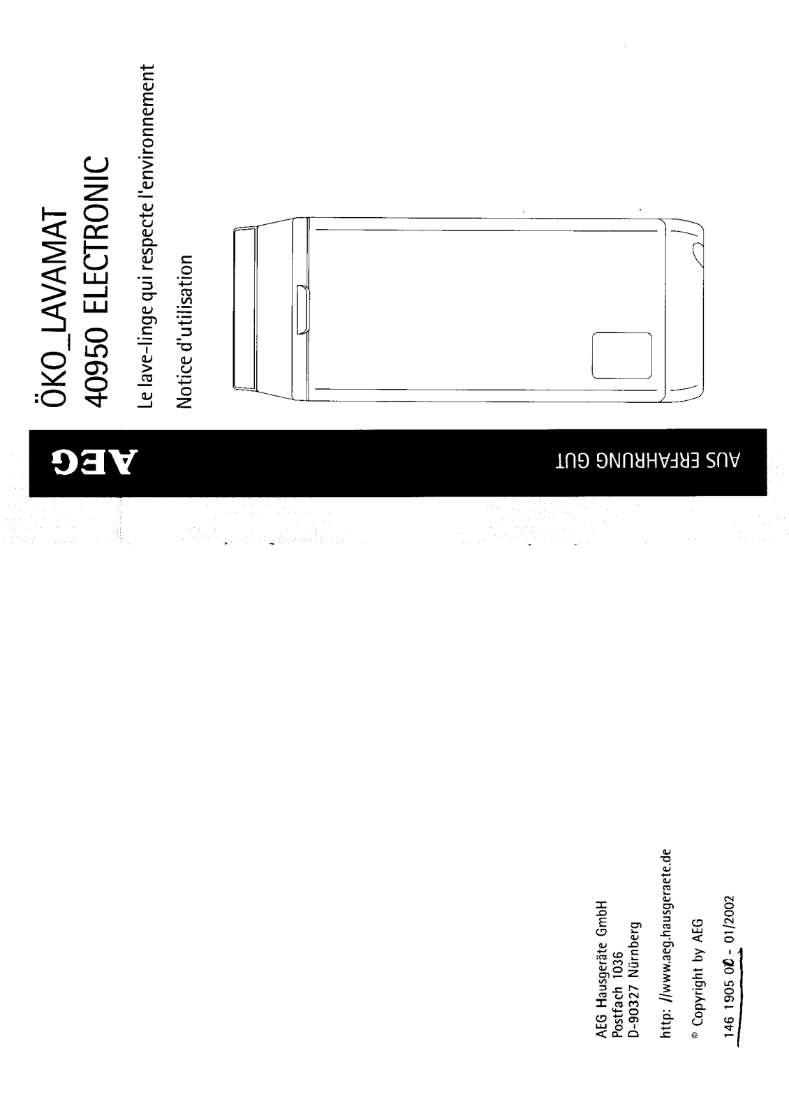 Aeg 40950 User Manual