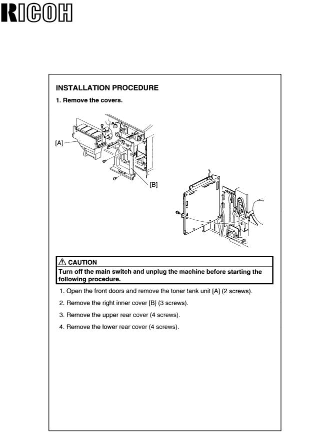 Ricoh cif-a Technical Bulletin