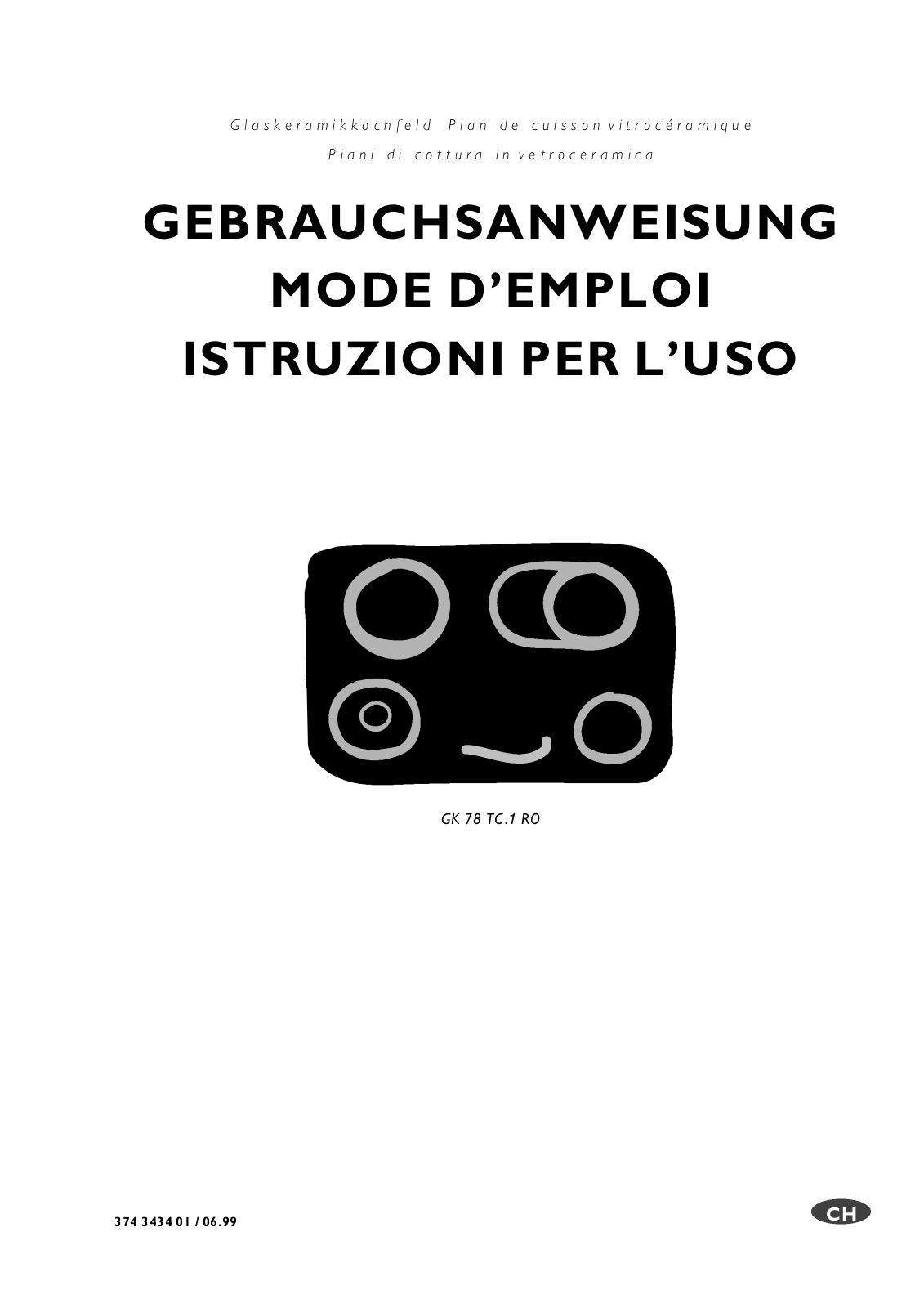 electrolux GK78TC.1RO User Manual