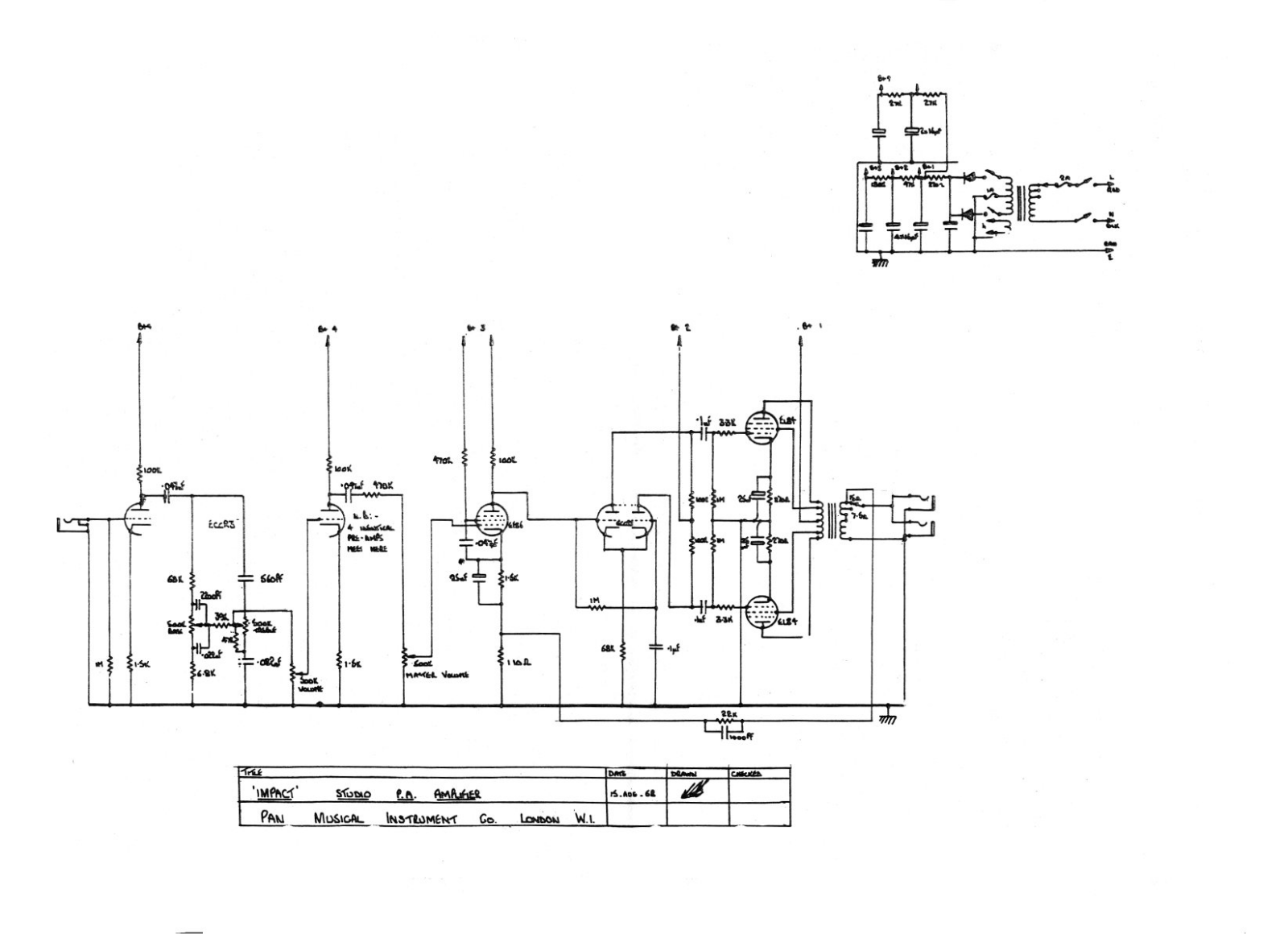 Impact Impact-StudioPA Schematic - ManualMachine.com