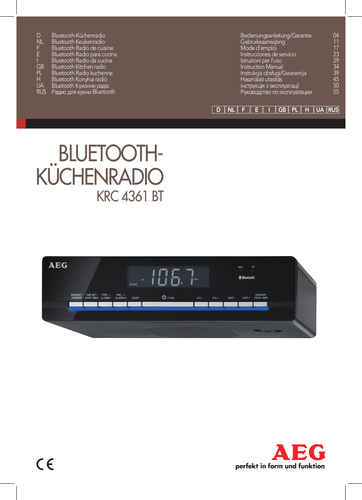 AEG KRC 4361 BT User Manual