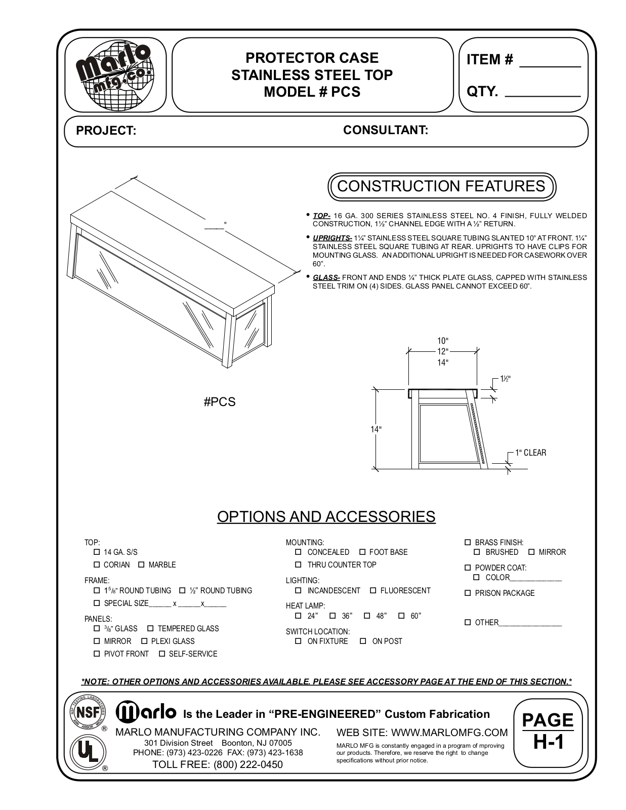 Marlo PCS User Manual