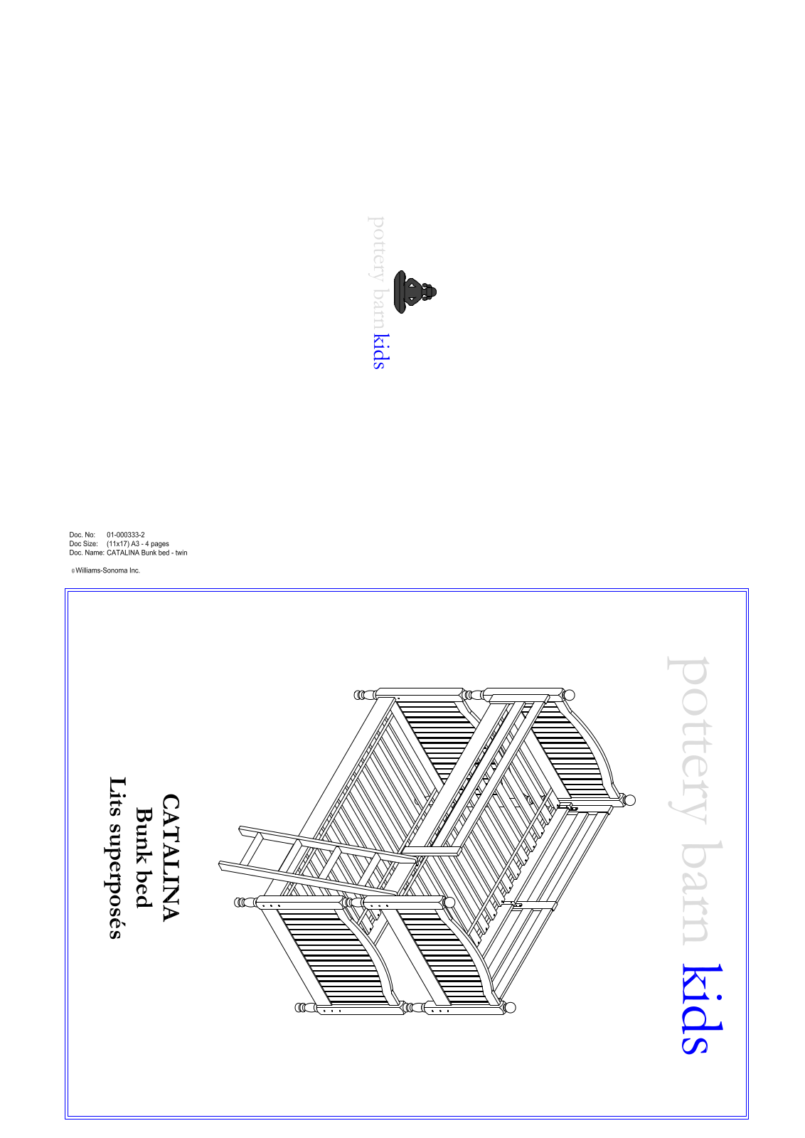 Pottery Barn Catalina Bunk Bed Assembly Instruction