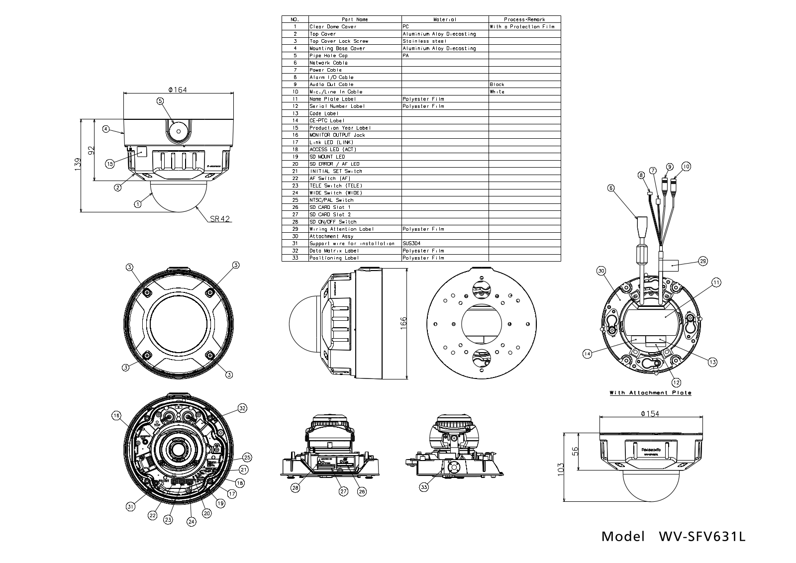 Panasonic WV-SFV631L User Manual