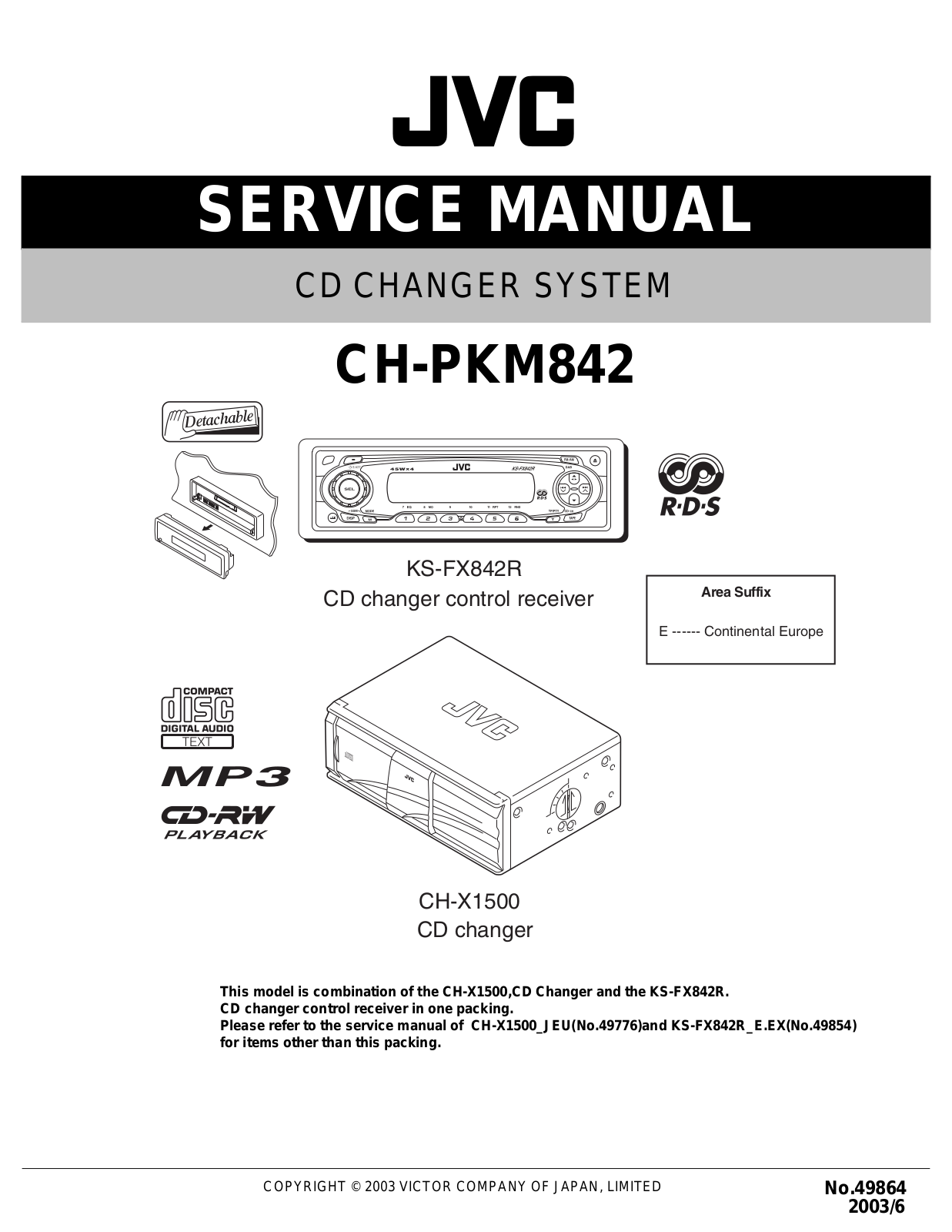 JVC CH-PKM842 Service Manual