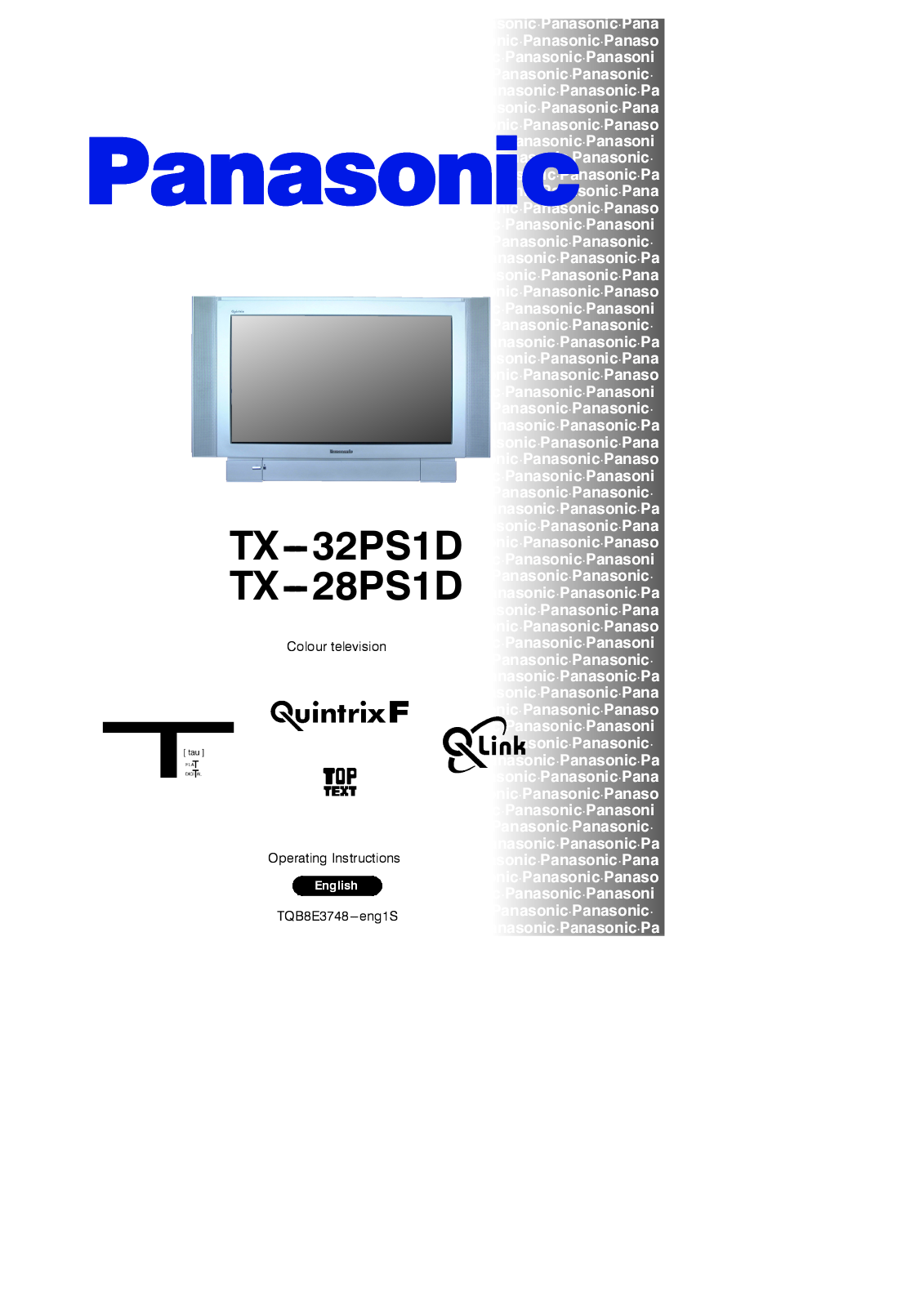 Panasonic TX-28PS1D, TX-32PS1D User Manual