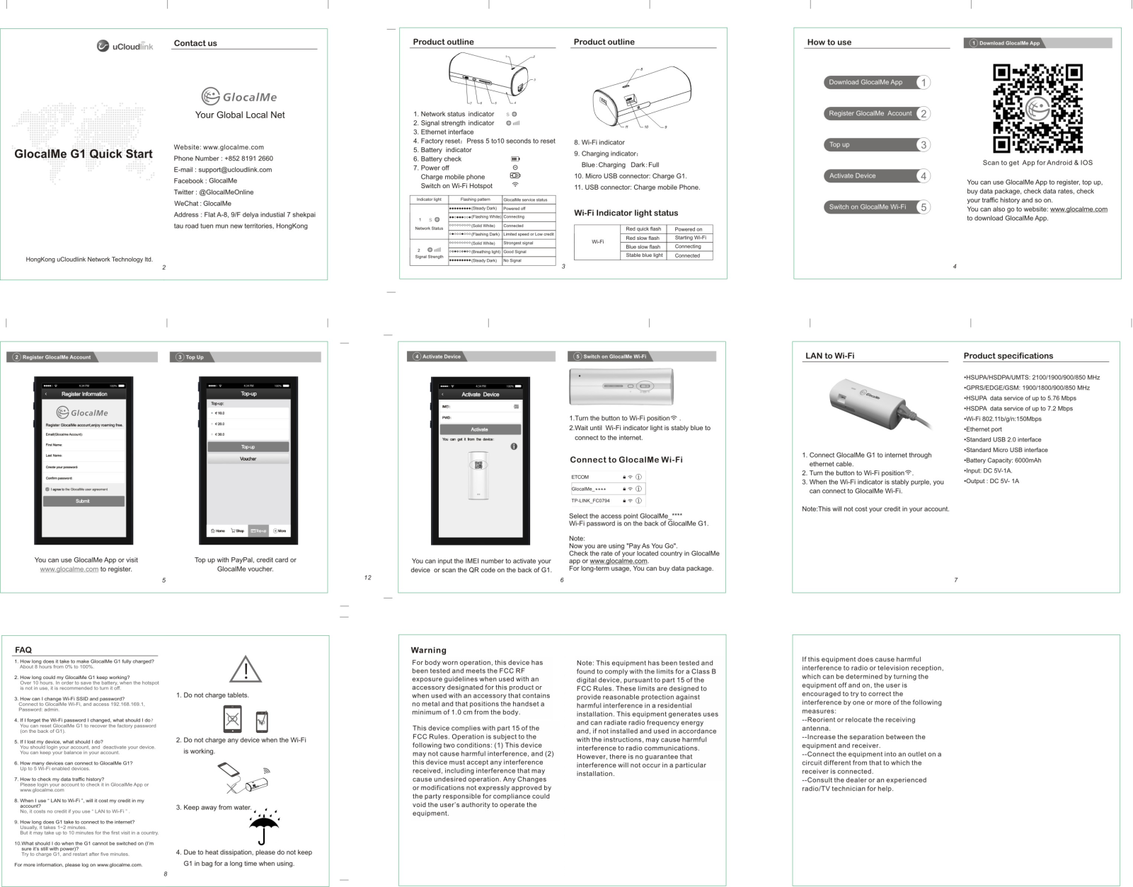 UCLOUDLINK NETWORK TECHNOLOGY G1 Users manual