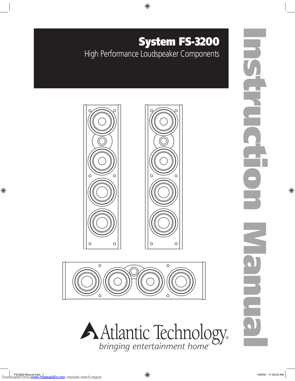 Atlantic Technology FS-3200 C, FS-3200 LR, 2200 SR Instruction Manual