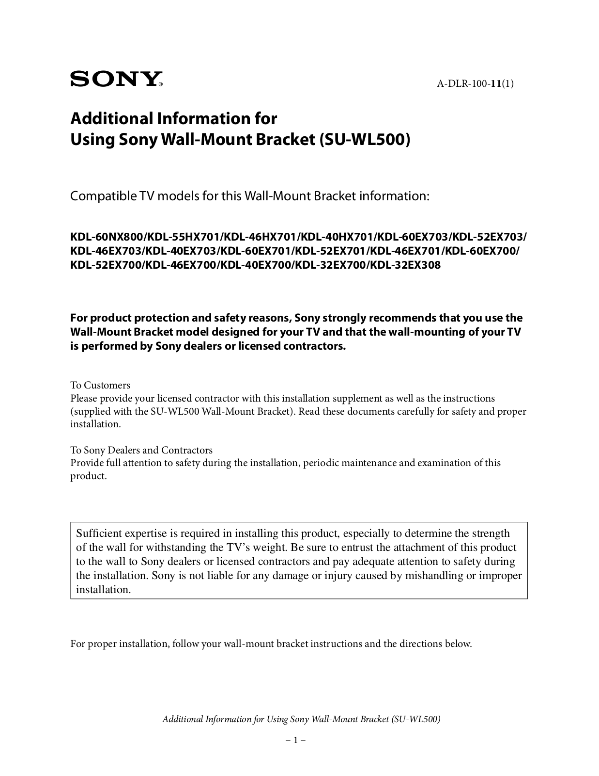 Sony SU-WL500 User Manual 2