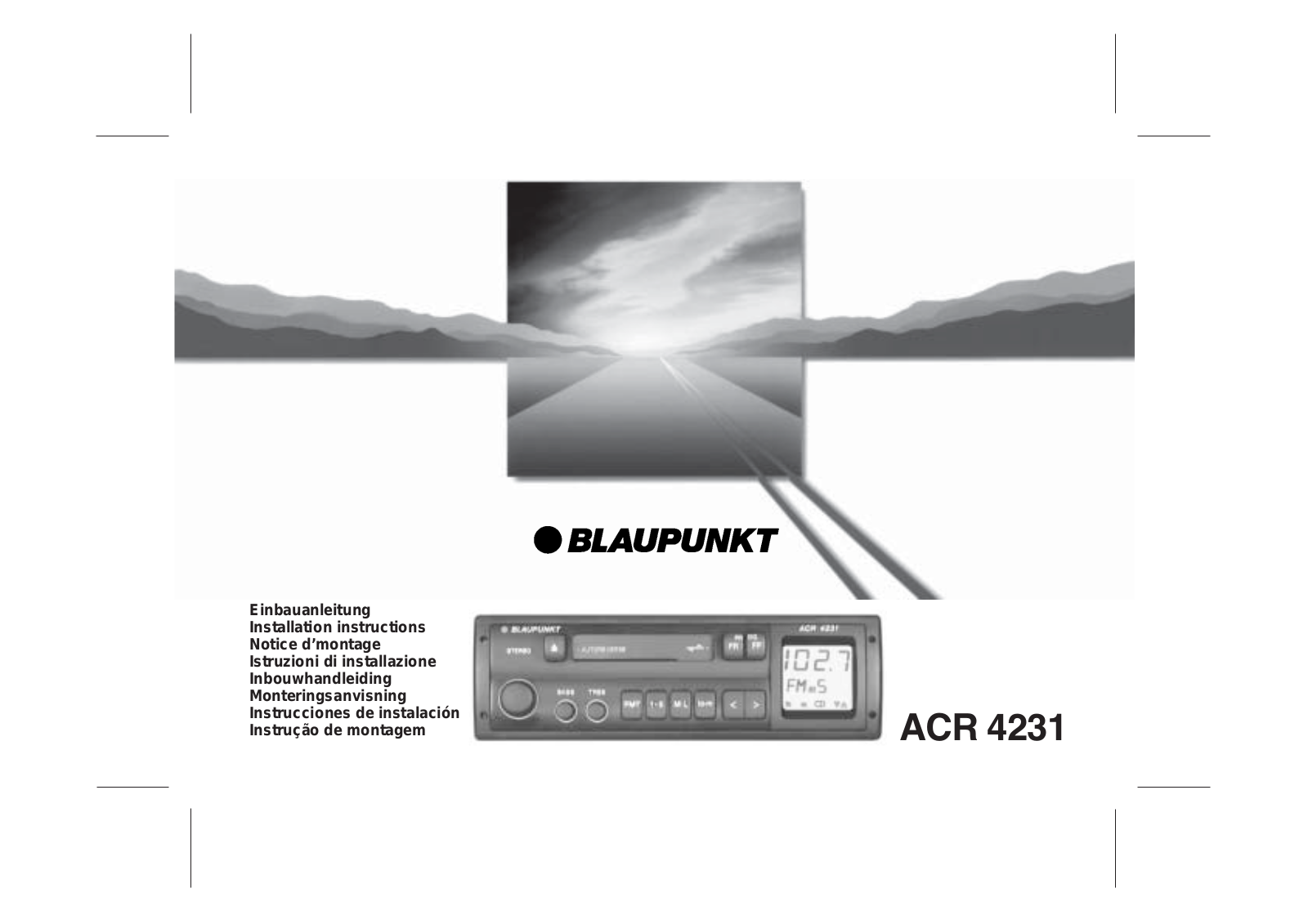 Blaupunkt ACR 4231 User Manual