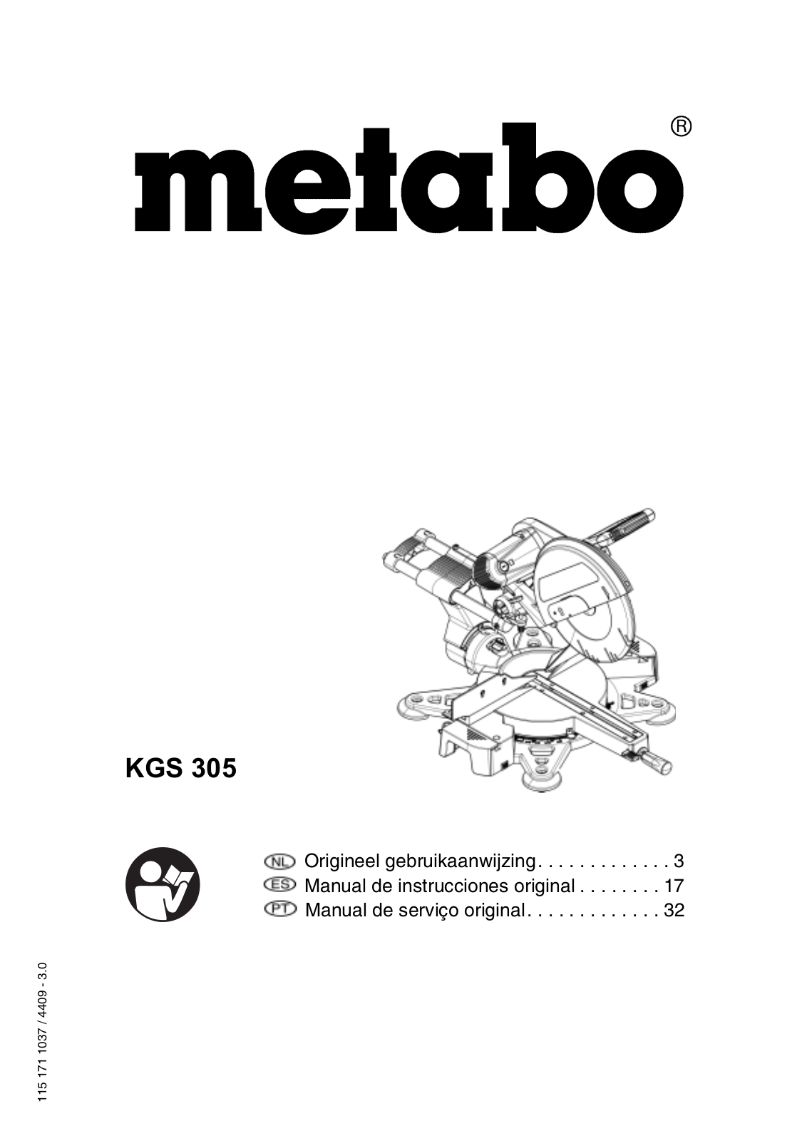 Metabo KGS 305 User guide