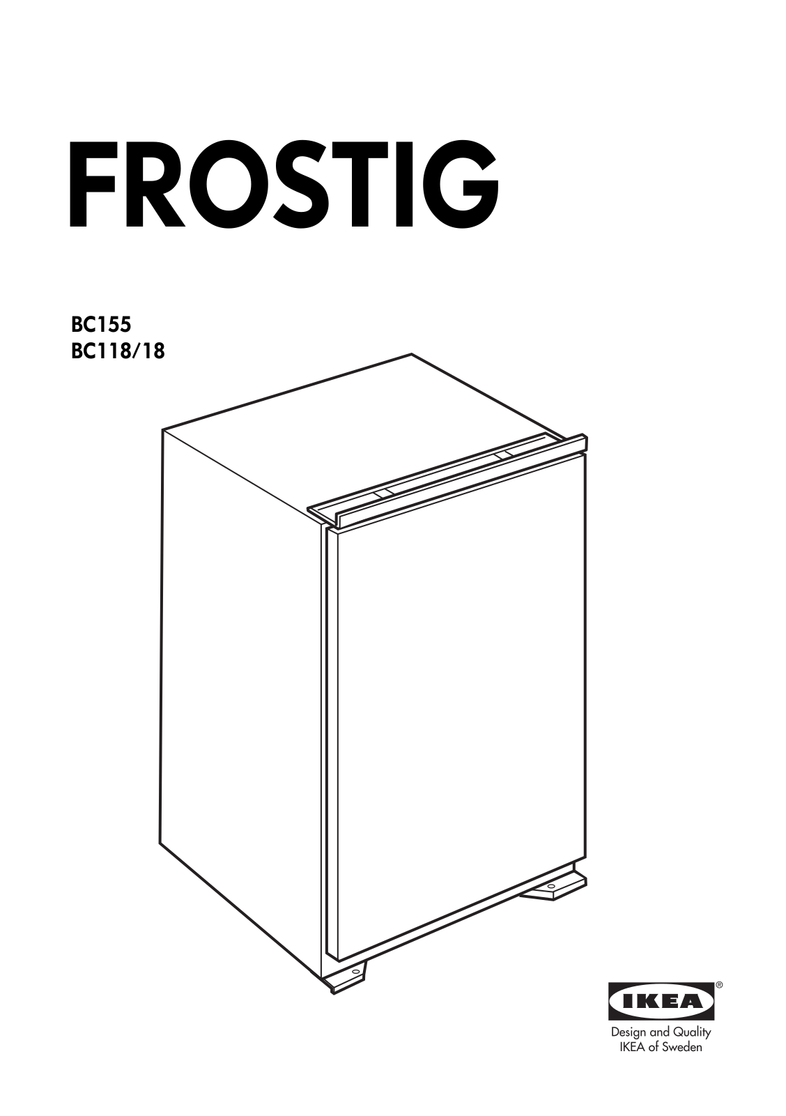 IKEA FROSTIG BC155 User Manual